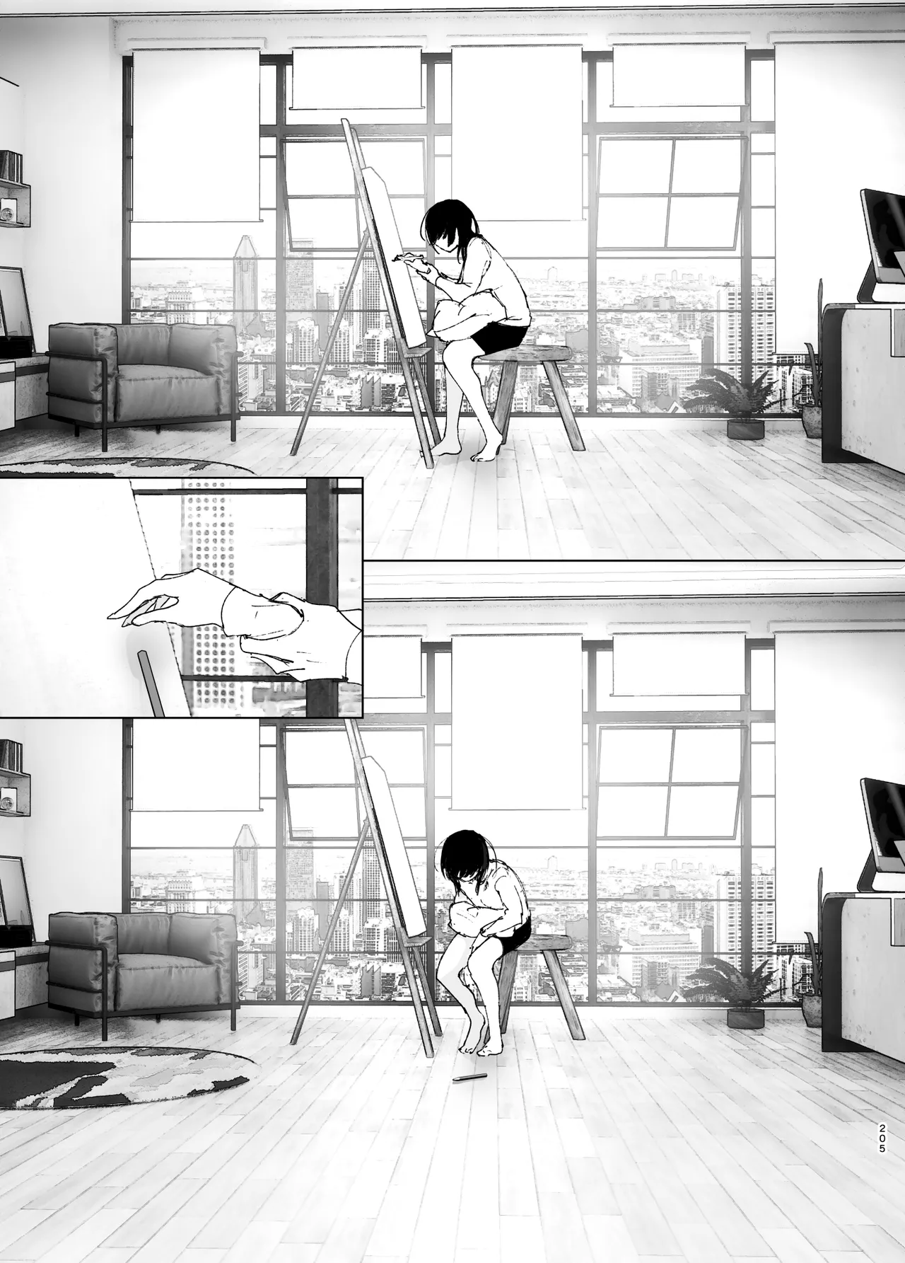 Monogatari no youni | Like a Tale page 204 original parody - kissing big breasts hentai manga - read online free