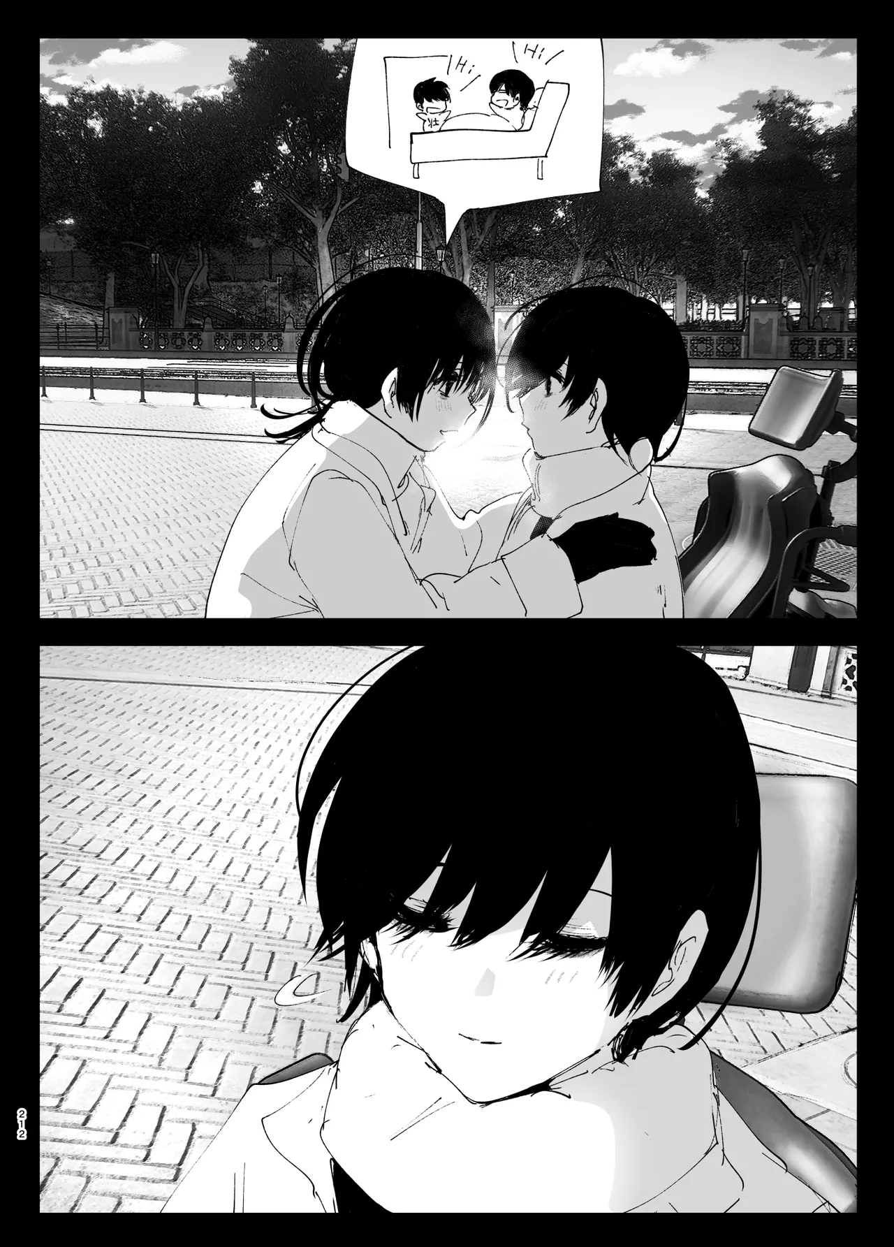 Monogatari no youni | Like a Tale page 211 original parody - kissing big breasts hentai manga - read online free