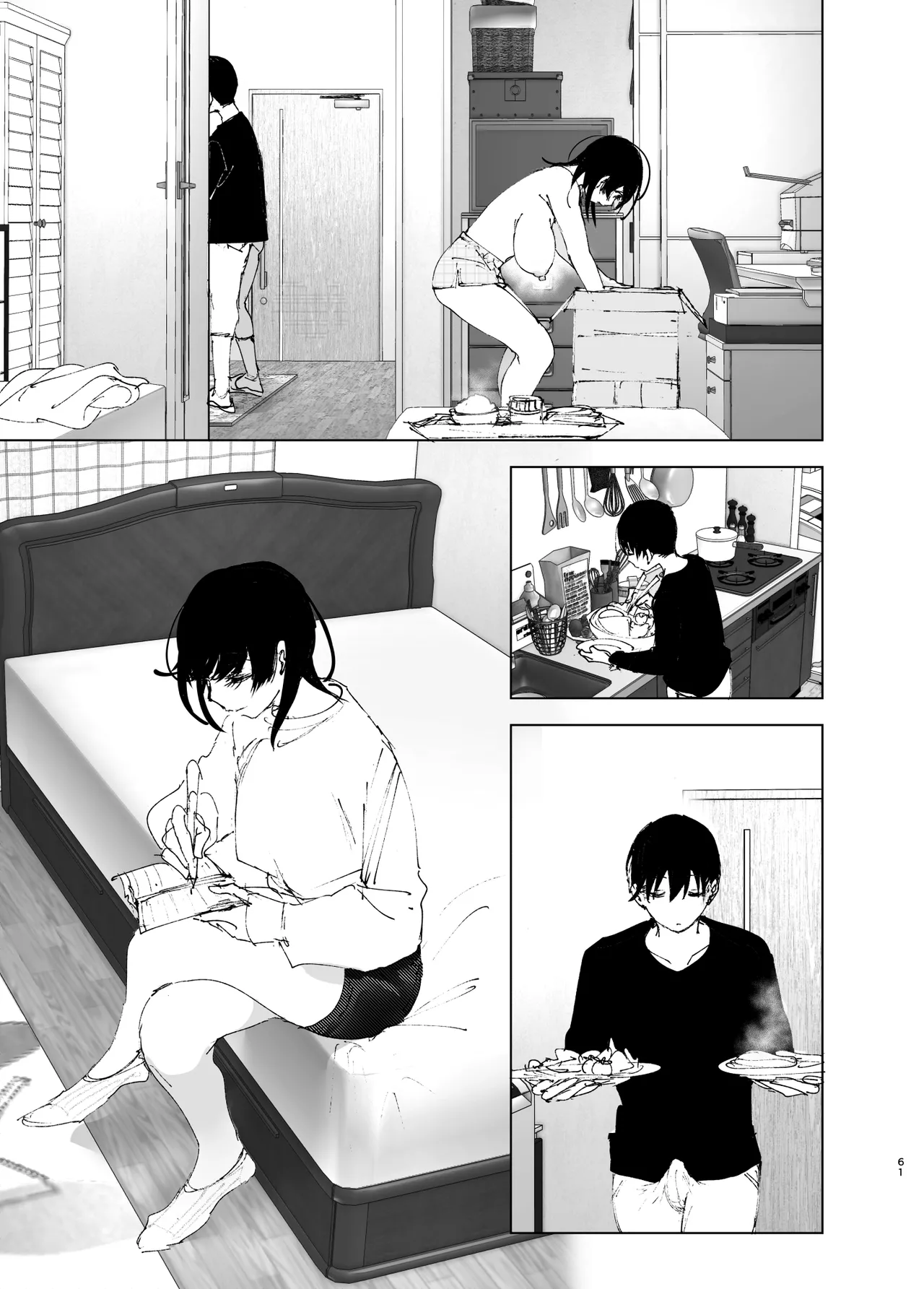 Monogatari no youni | Like a Tale page 60 original parody - kissing big breasts hentai manga - read online free