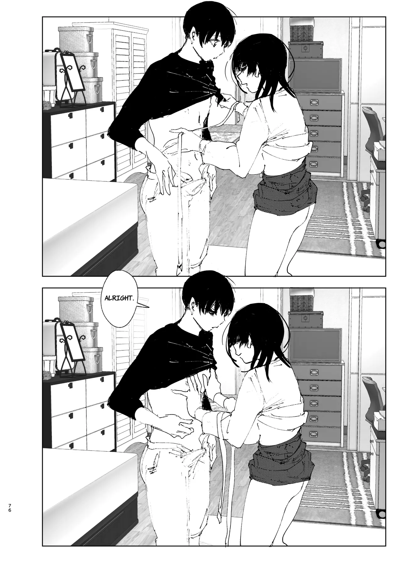 Monogatari no youni | Like a Tale page 75 original parody - kissing big breasts hentai manga - read online free