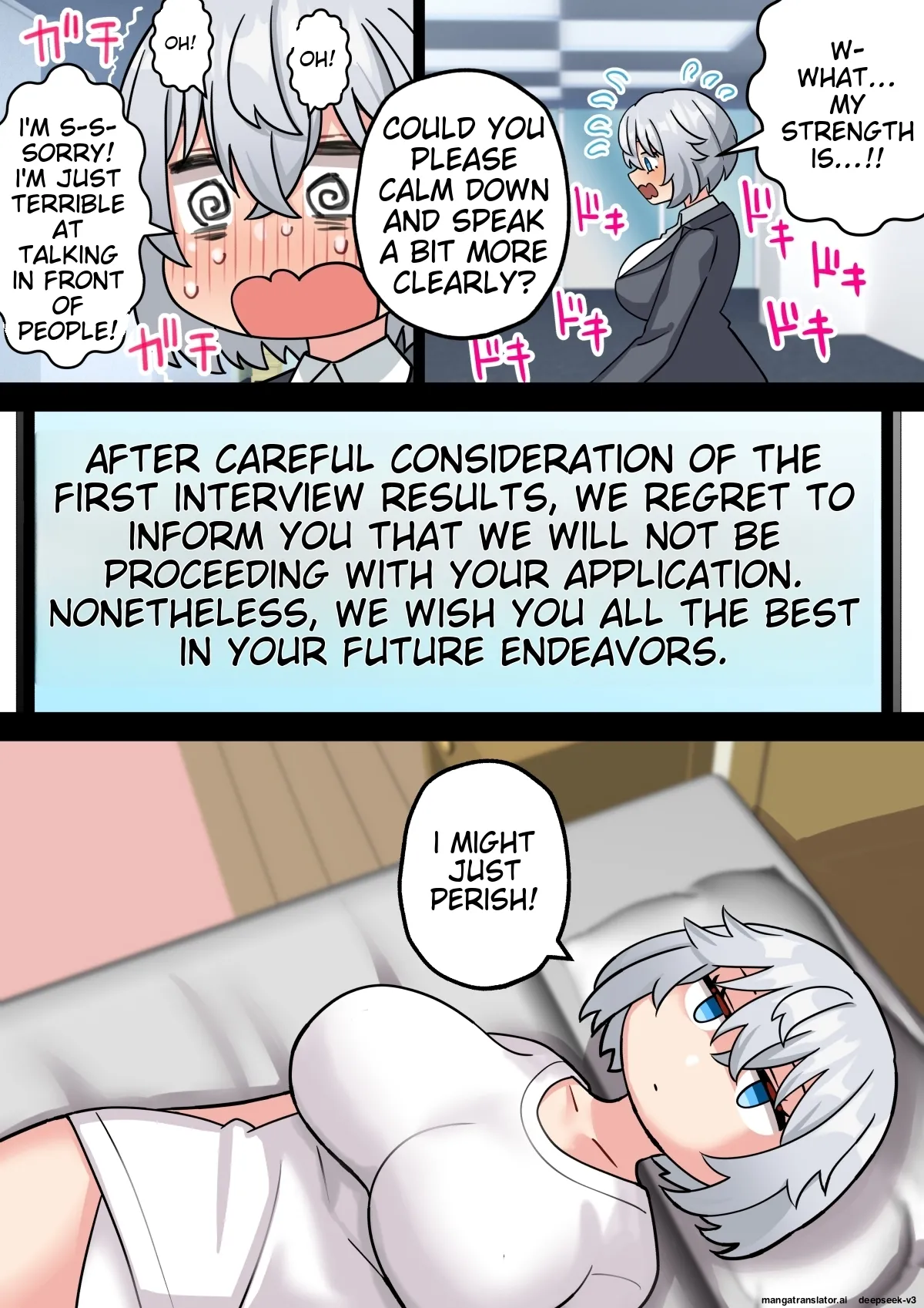 Page 4 of [Hotaru] [English] [Machine TL] Koutensei Futanari Shuukatsusei ga Chinpo wo Ikashite Kigyou suru Hanashi