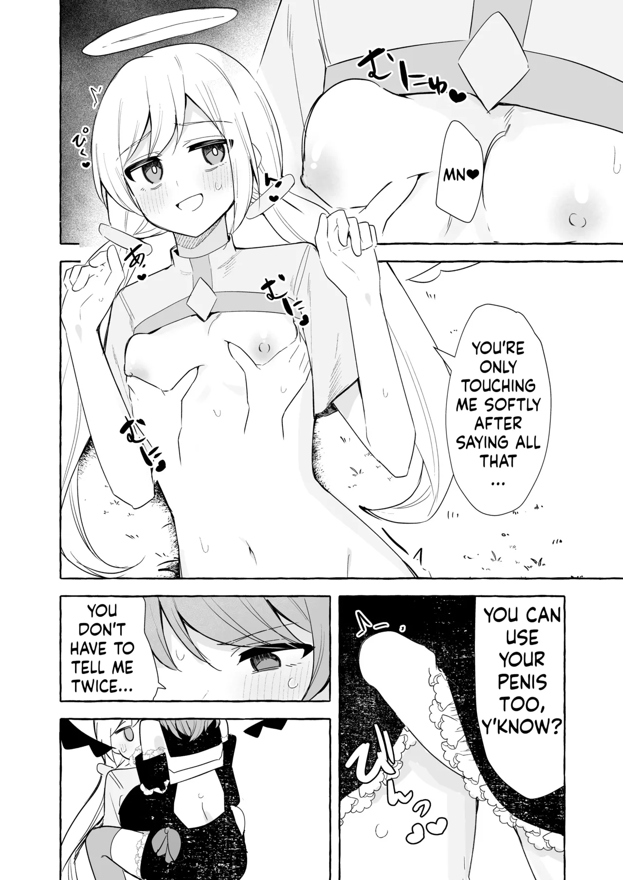Futanari Akuma to Tenshii-chan page 12 original parody - futanari full censorship hentai manga - read online free