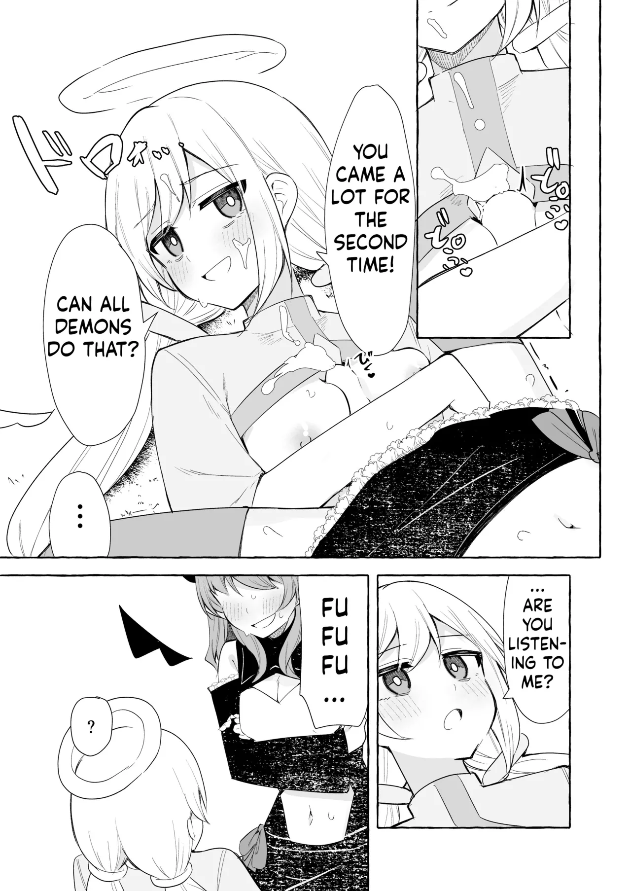 Futanari Akuma to Tenshii-chan page 15 original parody - futanari full censorship hentai manga - read online free
