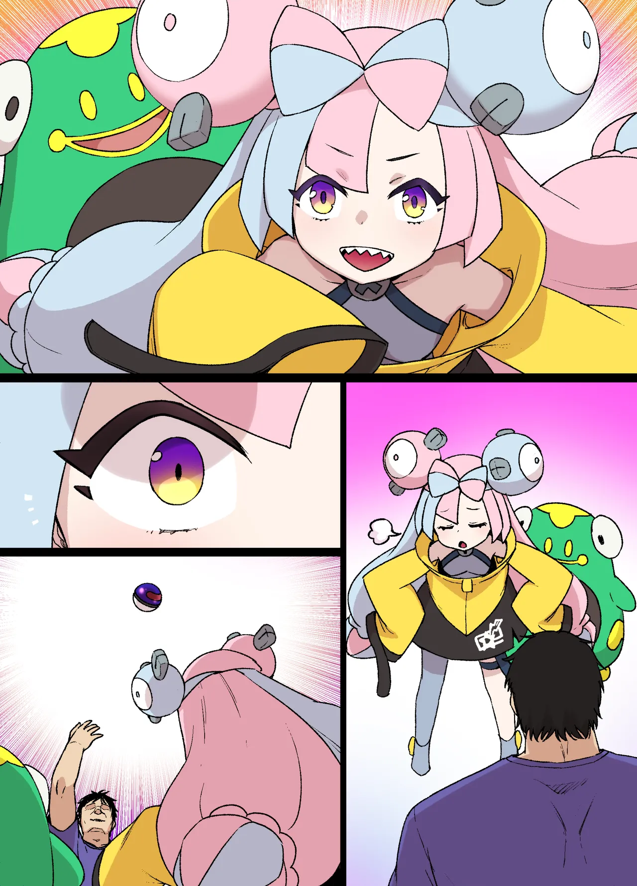 スレイブボール洗〇ナンジャモ＆ハラバリー漫画 page 13 featuring iono pokemon parody - unusual teeth mind control hentai manga - read online free