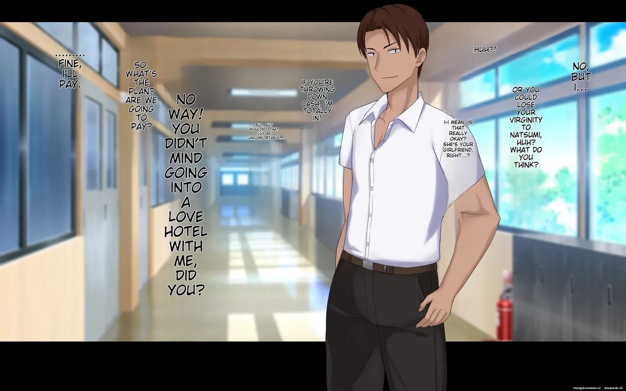 Naka ga Ii Onna Tomodachi wa Aitsu no Kanojo datta page 122 original parody - swimsuit mmf threesome hentai manga - read online free