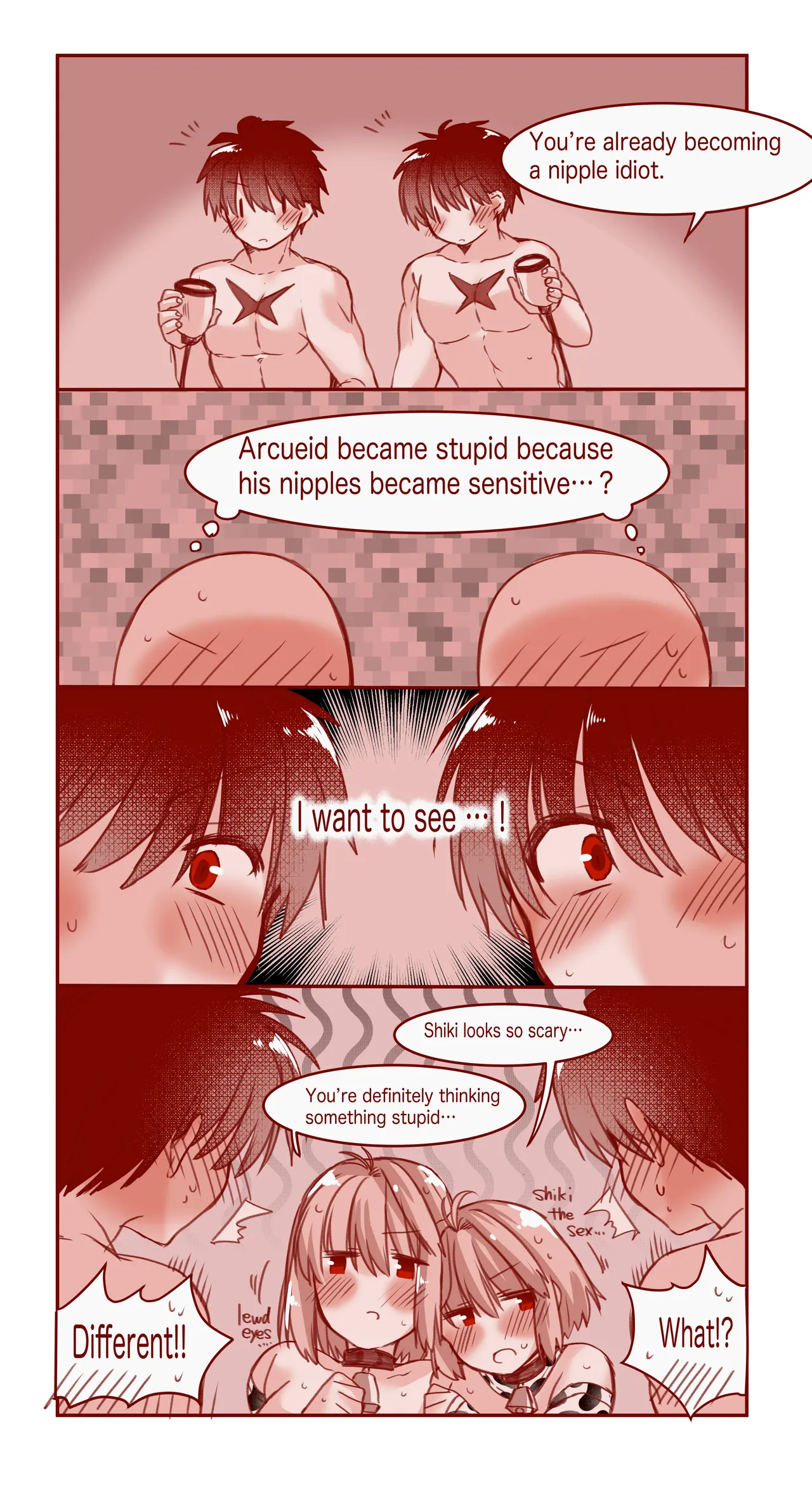 skebでご依頼頂いた、旧志貴アルとR志貴アルのR-18の絵とお話 page 14 featuring arcueid brunestud - sole male big breasts hentai manga - read online free