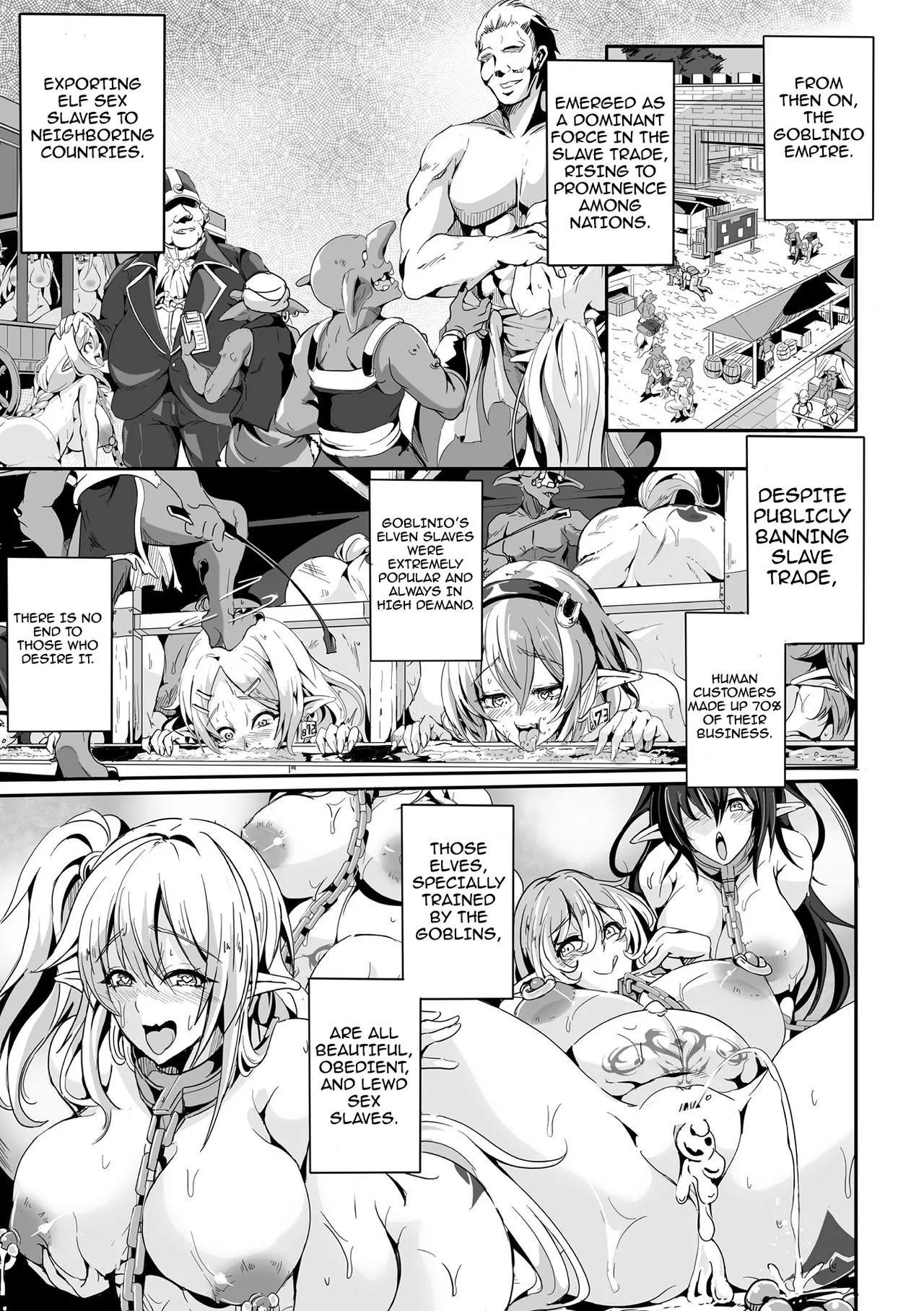 Kooni no Kuni no Mesu Elf Ch. 3 | Female Elves of the Goblin Country Ch. 3 page 33 - nakadashi gloves hentai manga - read online free