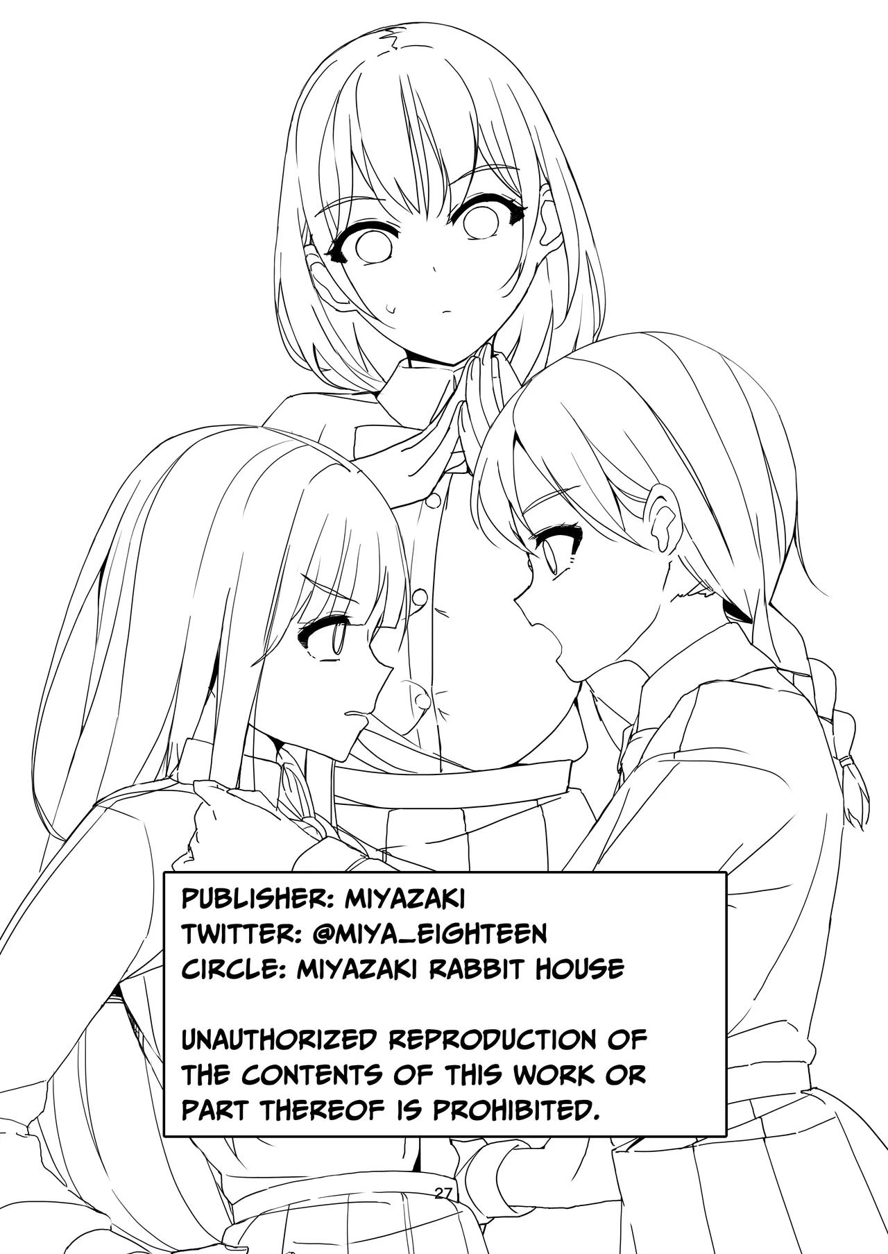 A Tense Yuri Eromanga - She's Mine! page 27 original parody - females only masturbation hentai manga - read online free