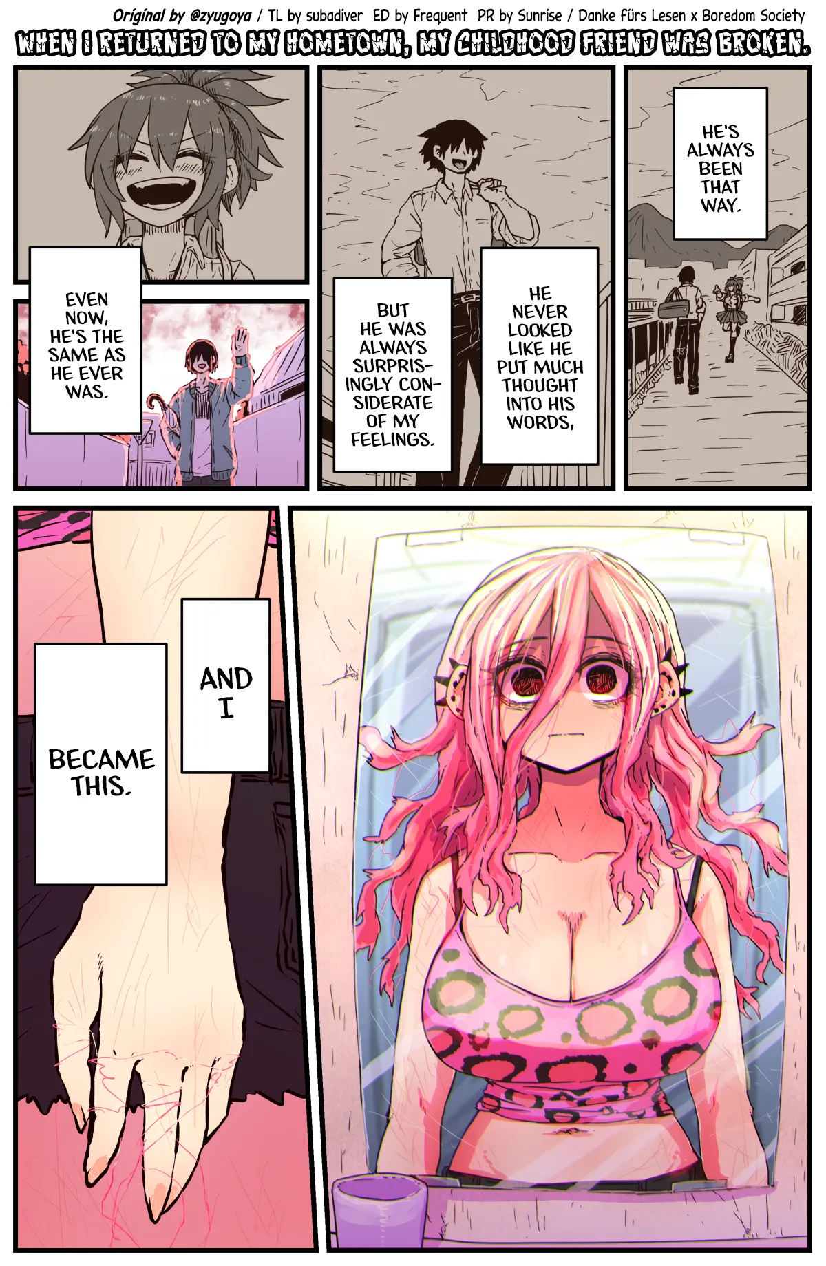 Jimoto ni Kaettekitara Osananajimi ga Kowareteta | When I Returned to My Hometown, My Childhood Friend was Broken page 11 original parody - sole female sole male hentai manga - read online free