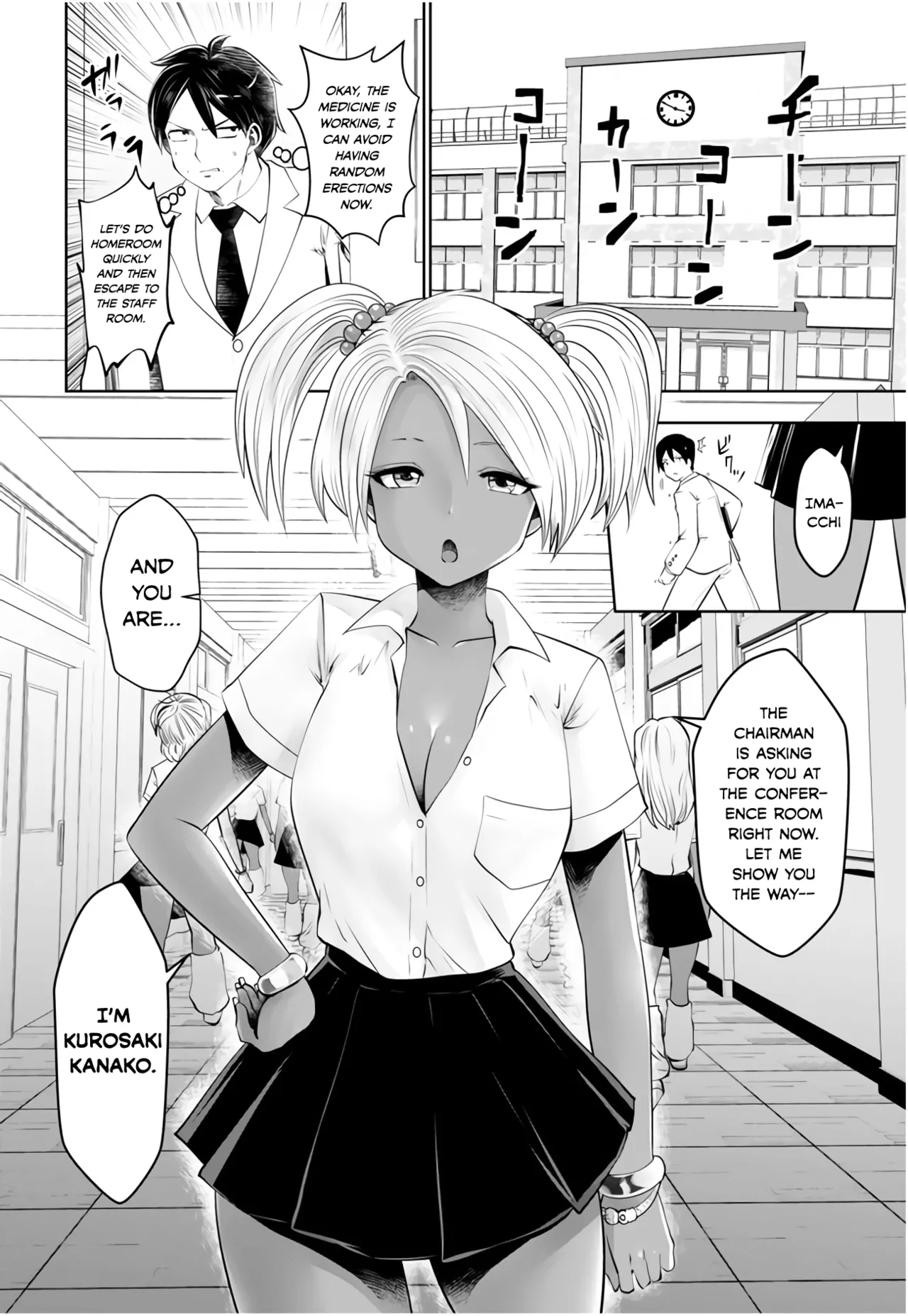 Black Gakkou ni Tsutomete Shimatta Sensei - Transferred to the Gyaru Academy vol 1 page 87 - big breasts gyaru hentai manga - read online free