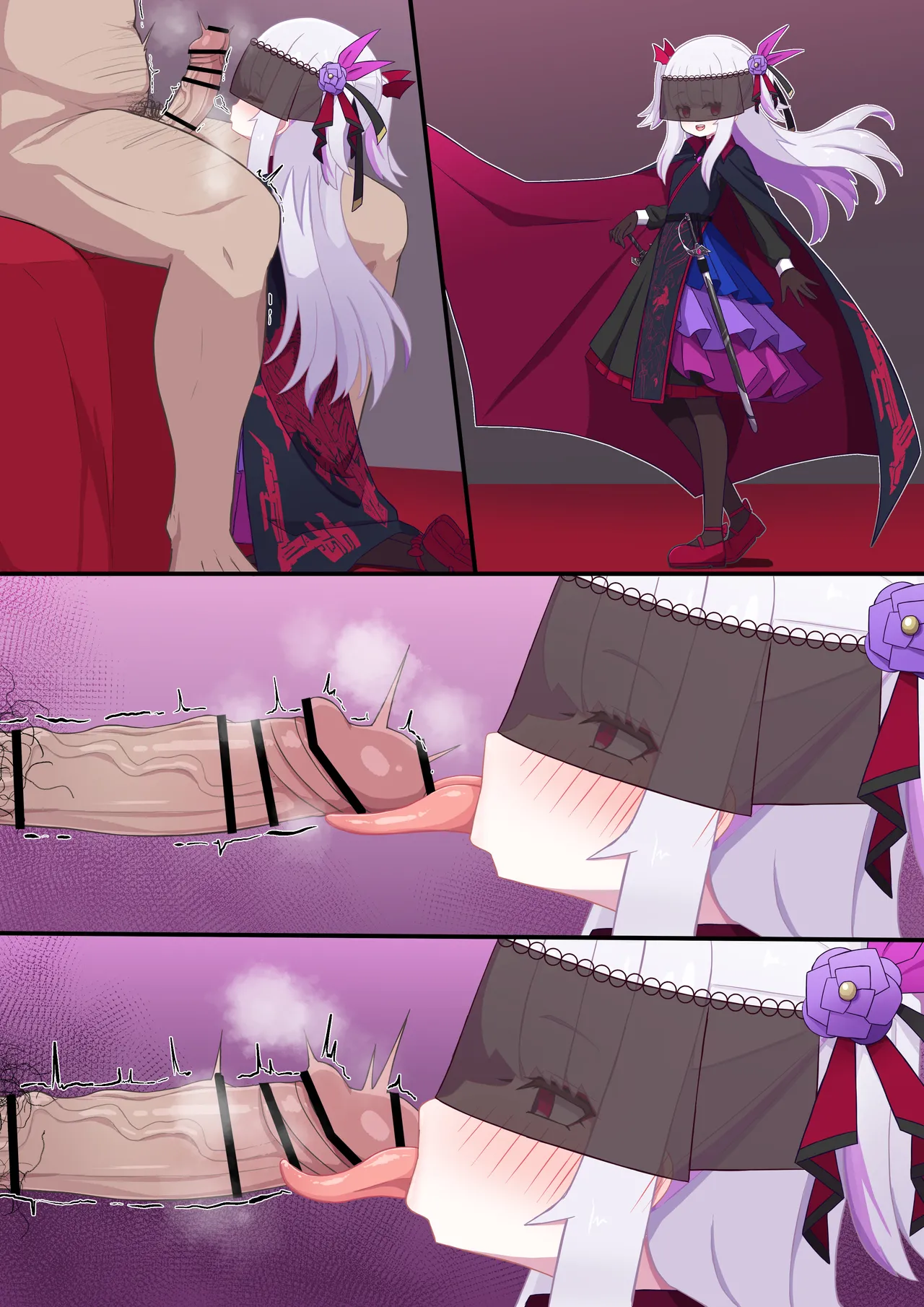 ヴァンパイア様にお口で搾られる page 9 original parody - dark skin blowjob hentai manga - read online free