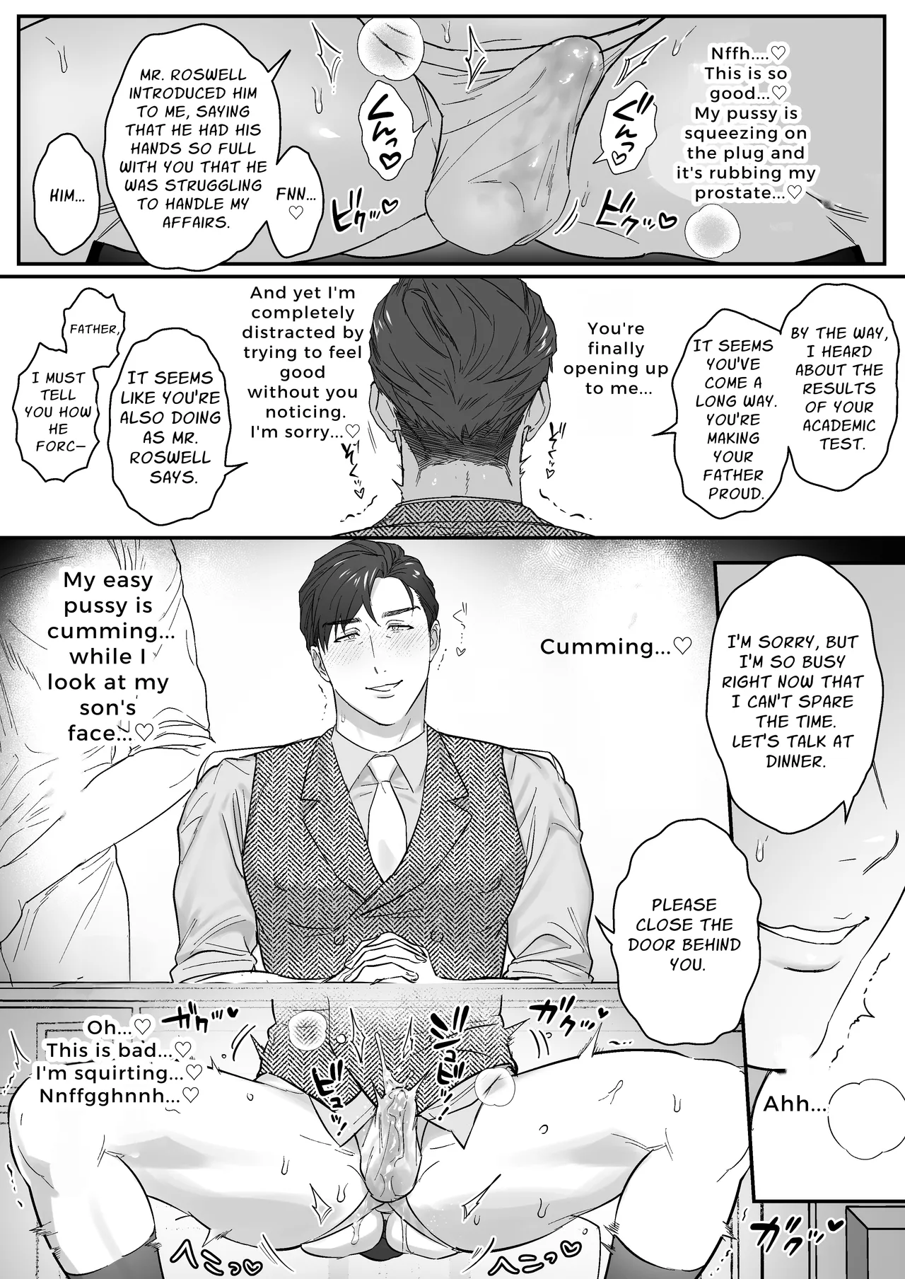 Goushujin-sama, O Shioki no Jikan Desu | Master, It's Mating Time page 28 original parody - business suit kissing hentai manga - read online free