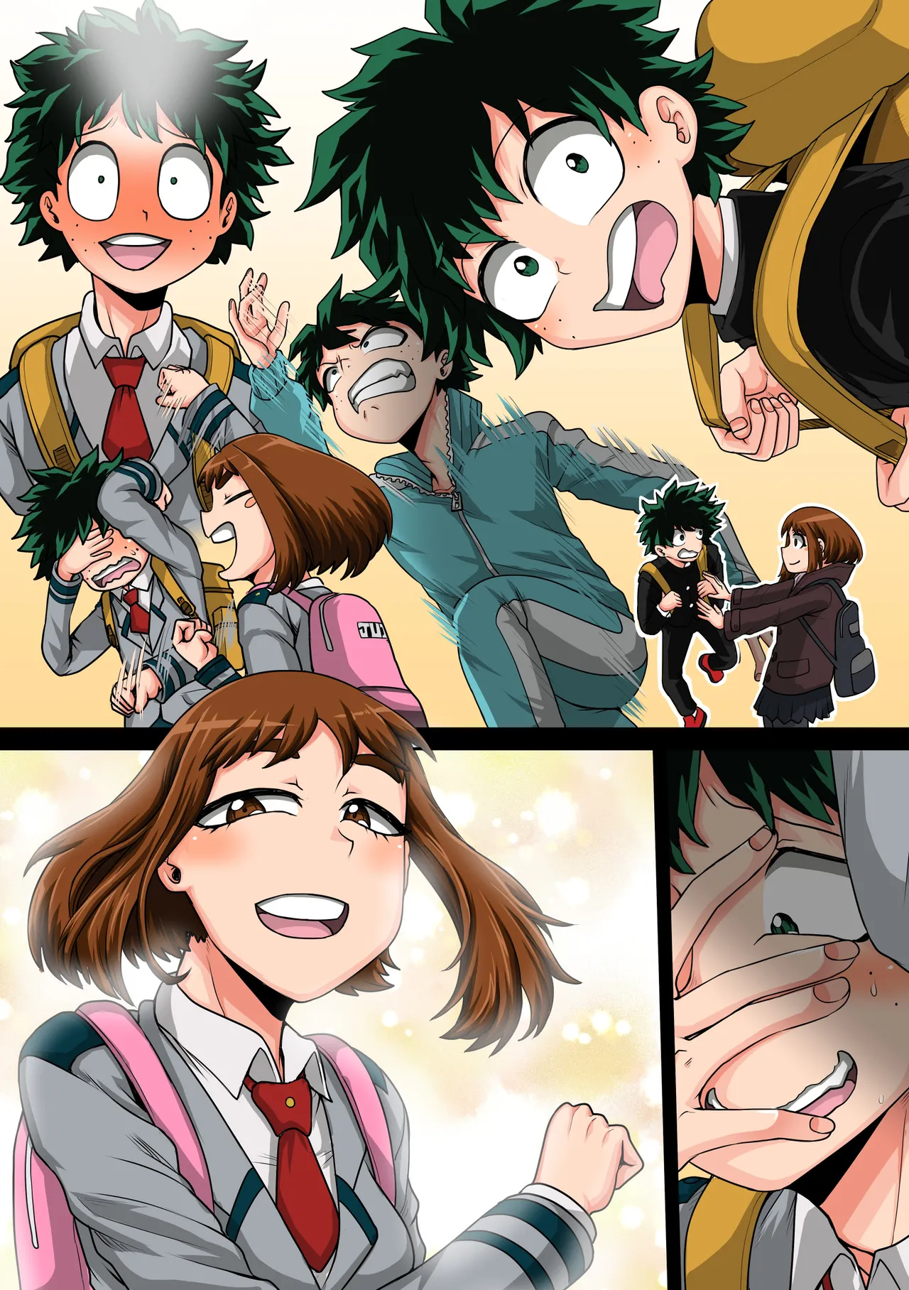 Boku no Harem Academia Ch. 8: Kanojo-tachi no Kesshin page 90 featuring tsuyu asui my hero academia parody - sole male nakadashi hentai manga - read online free