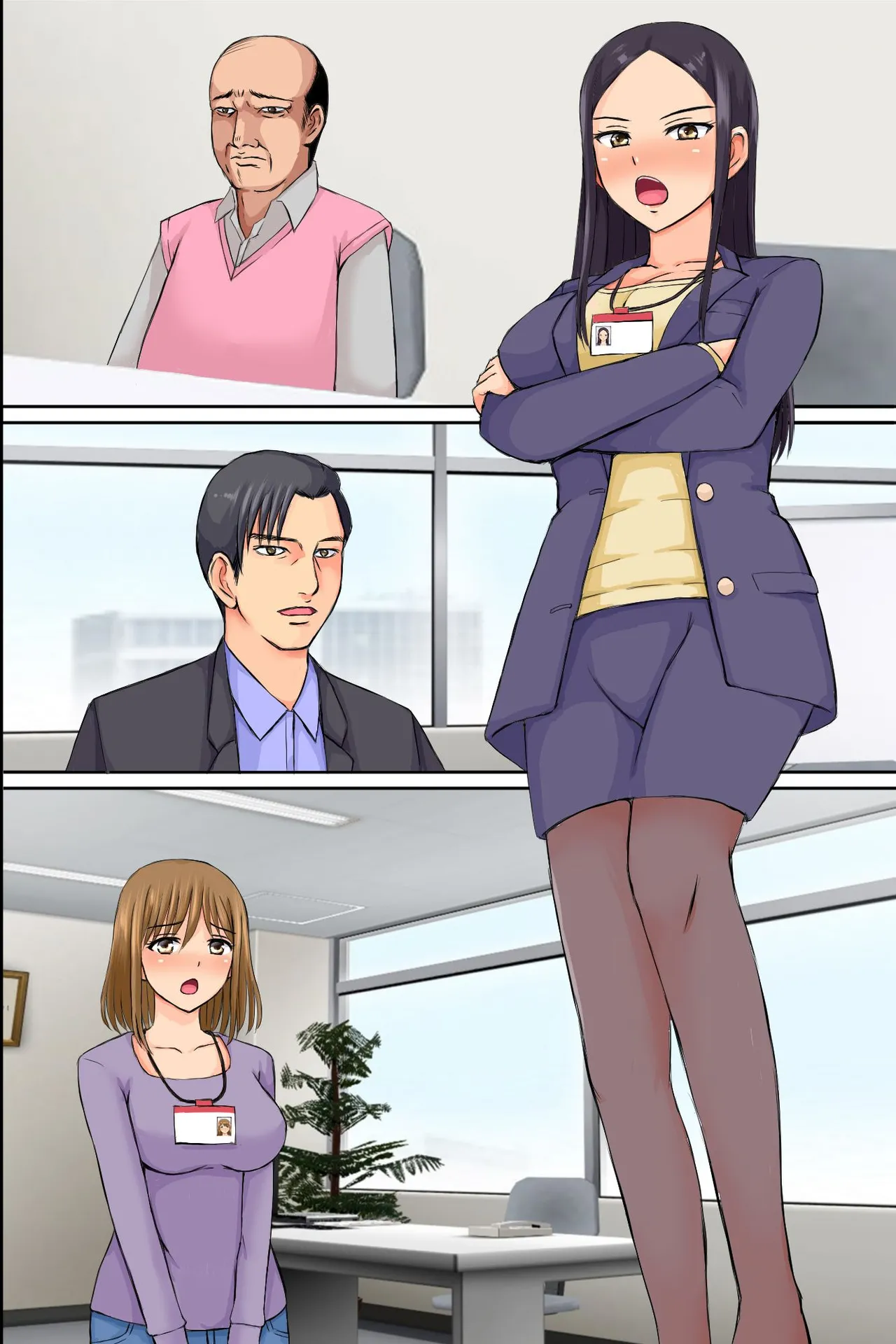 [Dl Mate] Sennou Sareta Office Joshi-tachi ~Namaiki OL ni Oshioki o! Teihen Shain ga Bijo OL-tachi o Hatsujou Sasete Seishori Dougu ni Kaetatta w~ page 46 original parody - nakadashi full color hentai manga - read online free