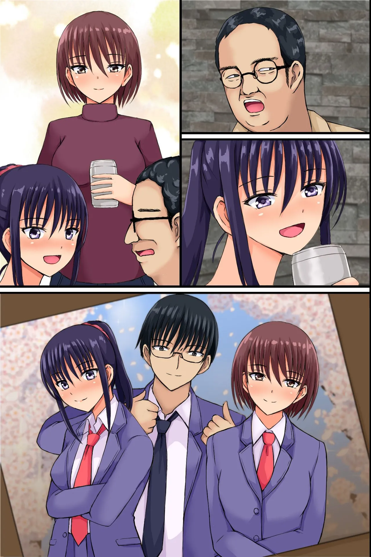 底辺主人公が巨乳女先輩で童貞卒業したりツンデレ幼なじみを便女にしたりする話 page 47 original parody - big breasts full color hentai manga - read online free