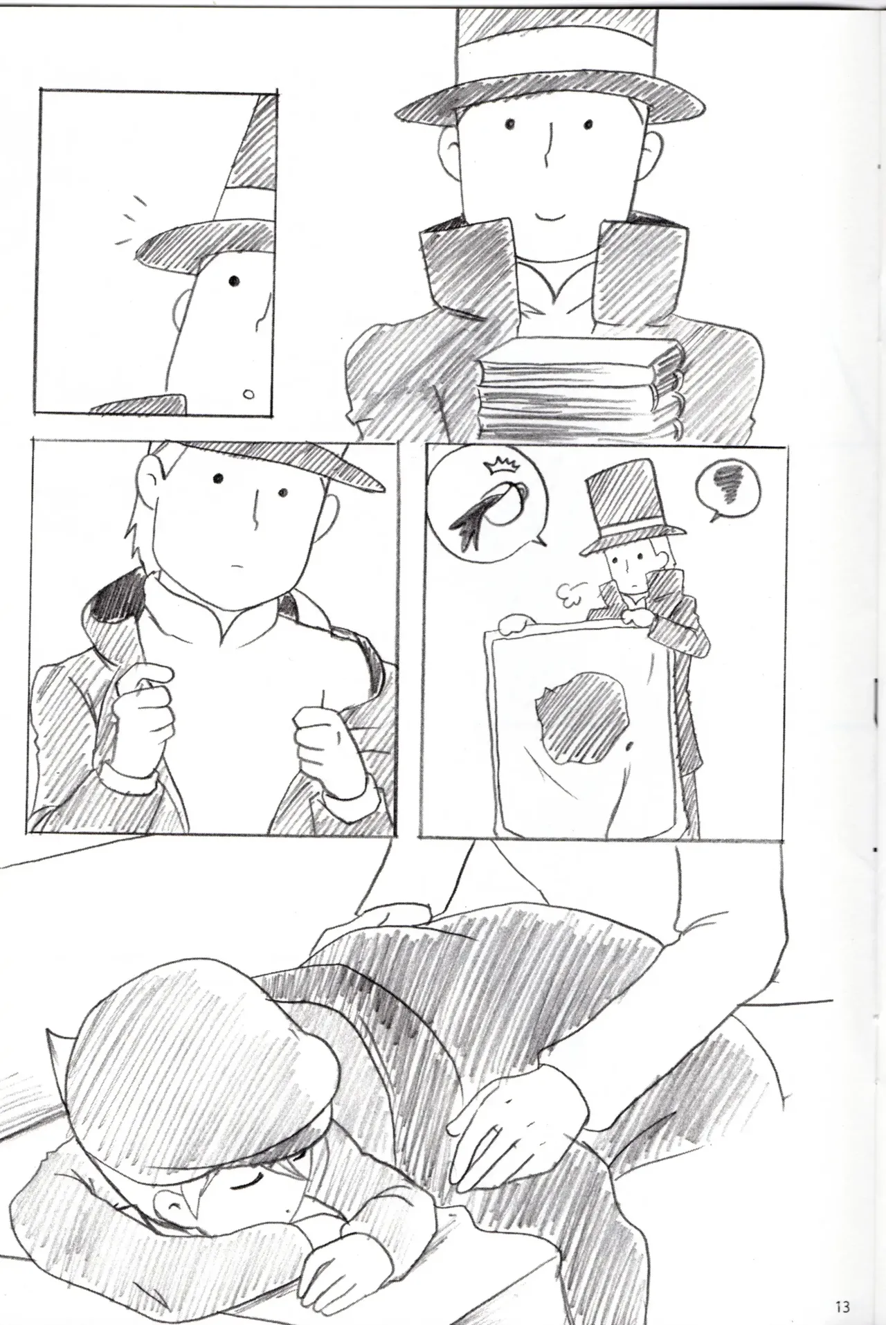 Dear Professor - Professor Layton dj page 13 featuring clive dove professor layton parody - yaoi males only hentai manga - read online free
