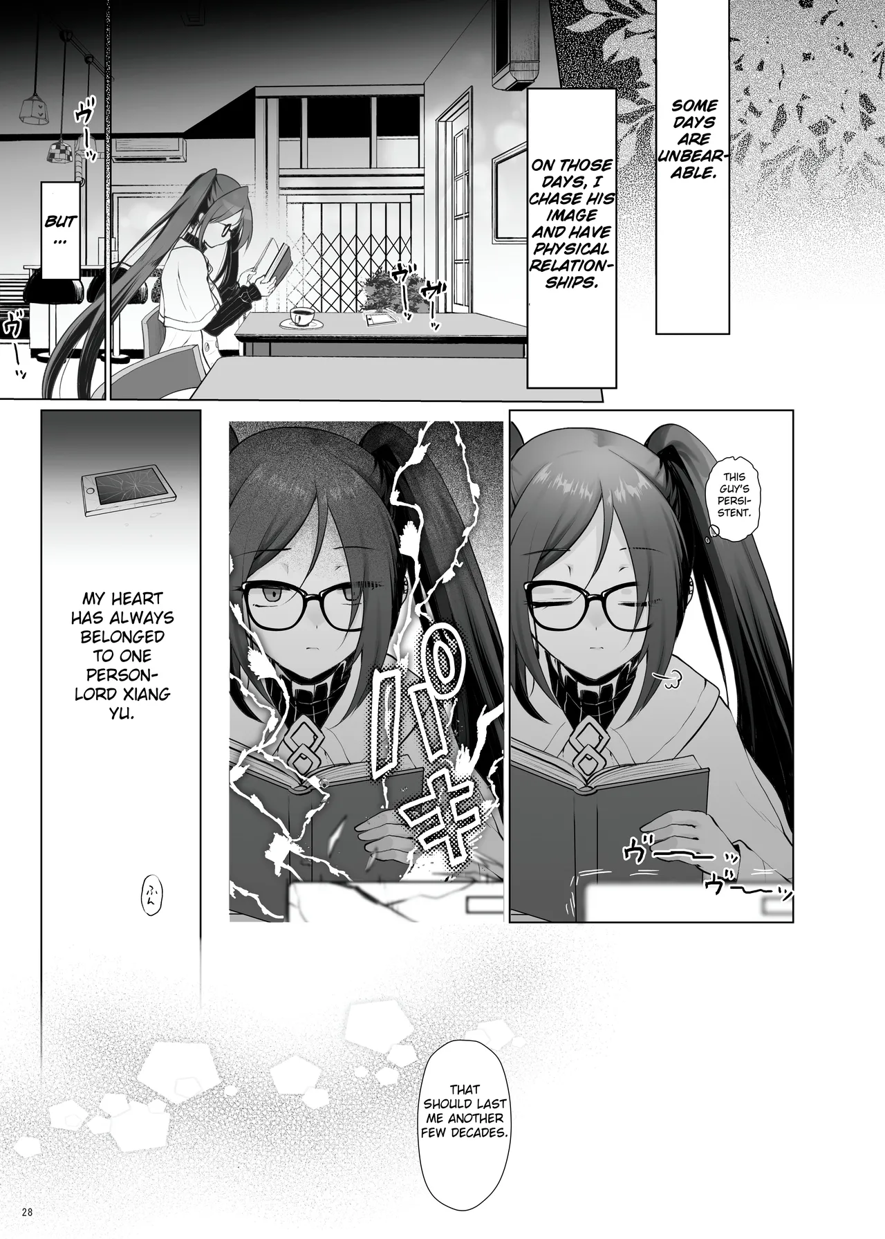 Konya Sabishii Hinageshi wa page 28 featuring yu mei-ren fate grand order parody - big breasts glasses hentai manga - read online free