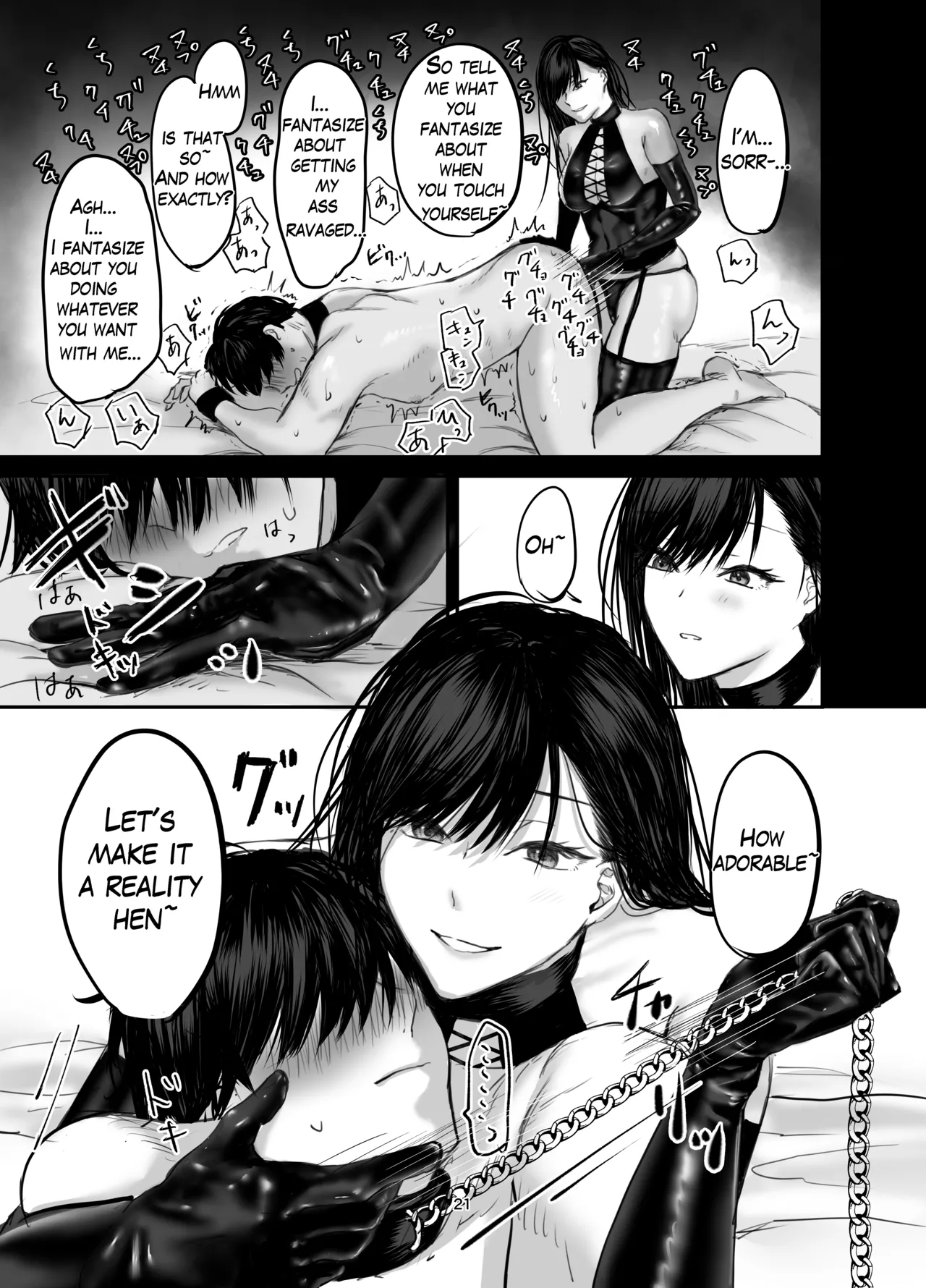 The Story of How I Became an SNS Domme’s Pet 1 page 20 original parody - handjob pegging hentai manga - read online free