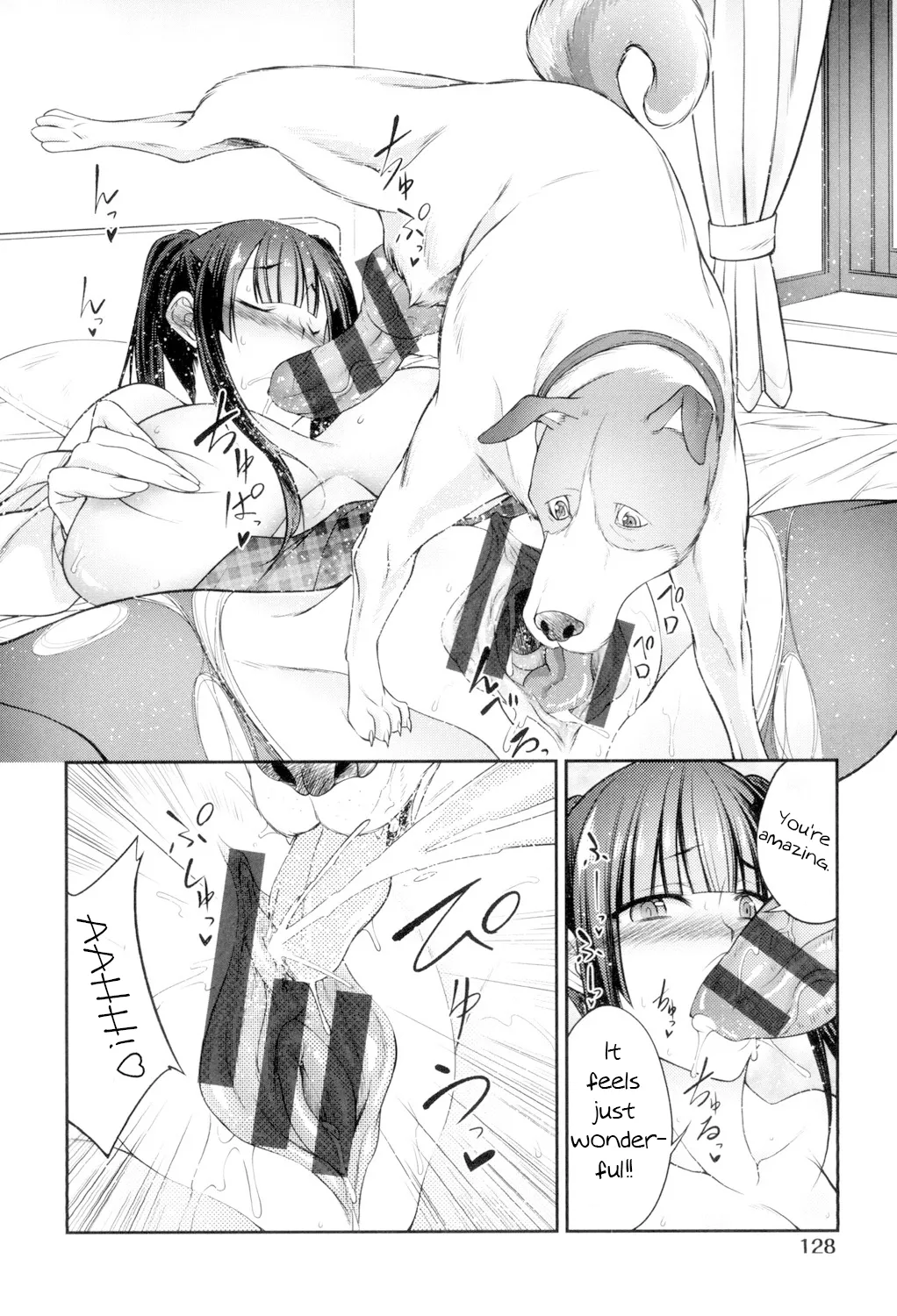 Juukan Koimonogatari | Bestiality Love Stories page 129 - nakadashi big penis hentai manga - read online free