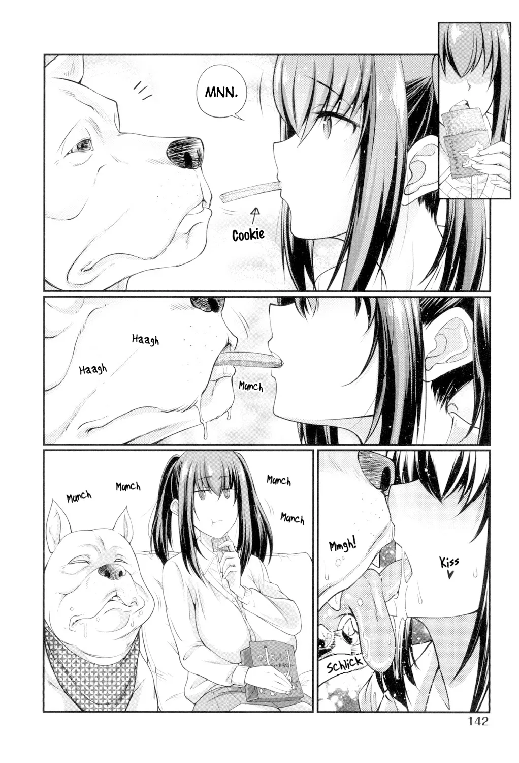 Juukan Koimonogatari | Bestiality Love Stories page 144 - kissing big breasts hentai manga - read online free