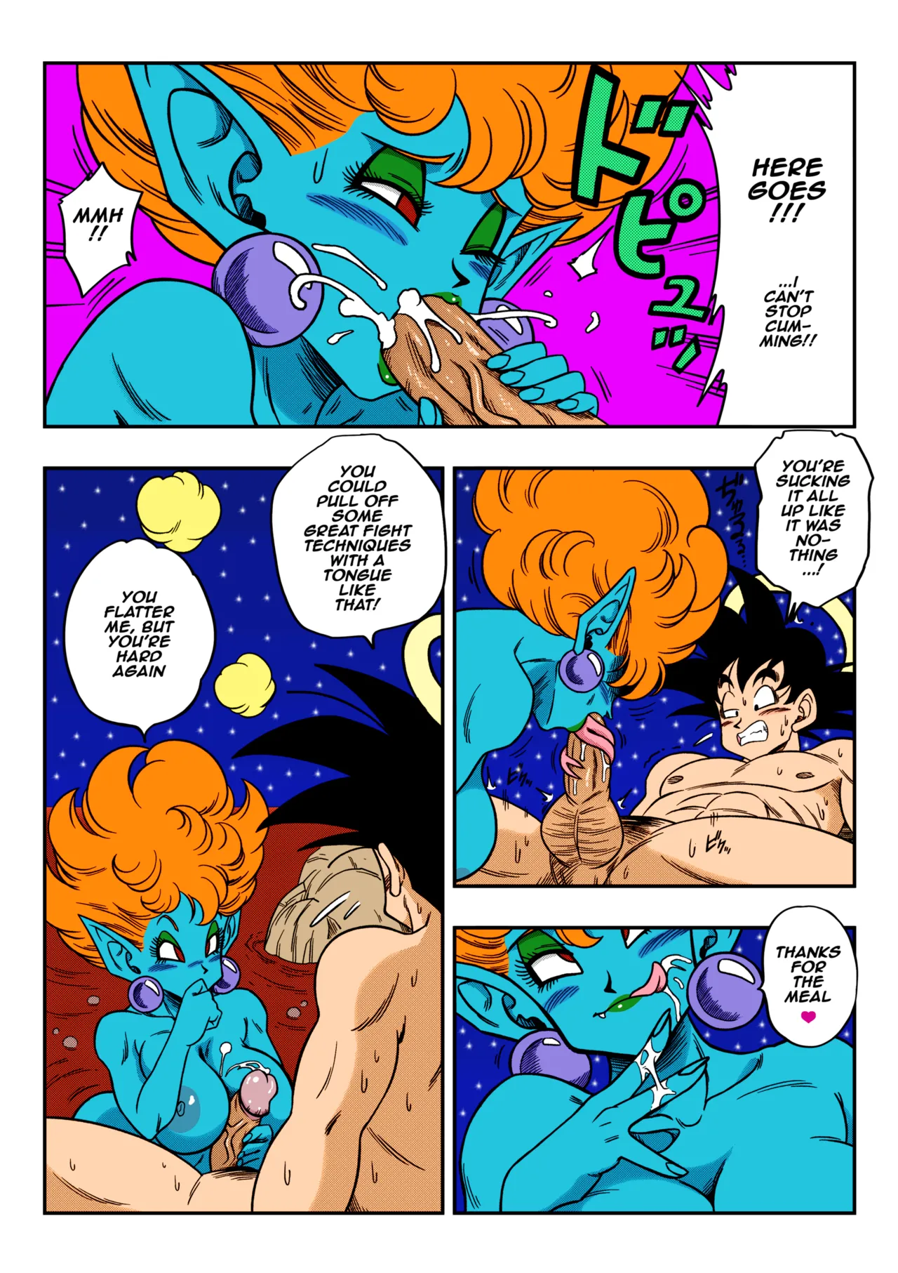 Paradise or Hell?! Snake Princess's Hospitality page 13 featuring son goku dragon ball z parody - kissing big breasts hentai manga - read online free