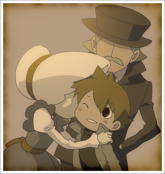 Professor Layton set page 19 featuring luke triton professor layton parody - males only yaoi hentai manga - read online free