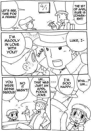 Professor Layton set page 25 featuring luke triton professor layton parody - males only yaoi hentai manga - read online free