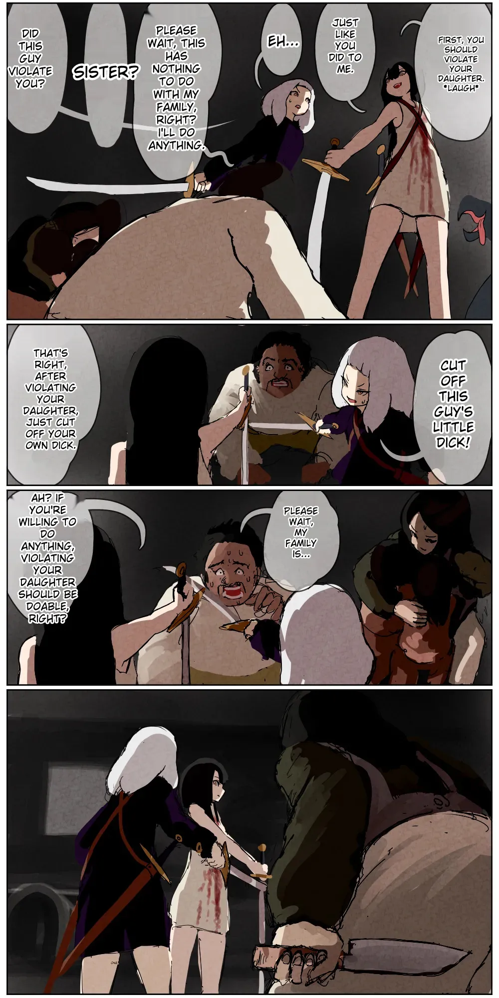 Haiboku Kenshi ~ The story of a woman who was defeated by a samurai Kenshi page 167 - rough translation hentai manga - read online free