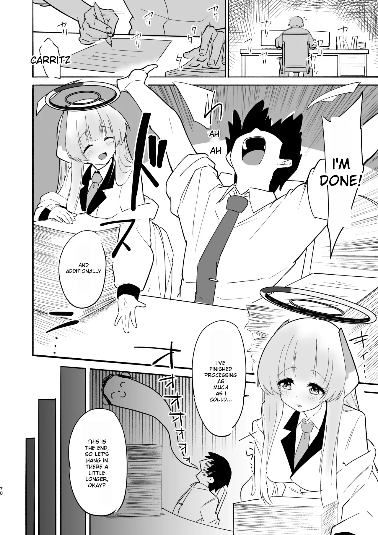 Kono Chokyo wa Renshu... Desu yo ne? | This training is practice...right? page 70 featuring noa ushio blue archive parody - gloves rough translation hentai manga - read online free