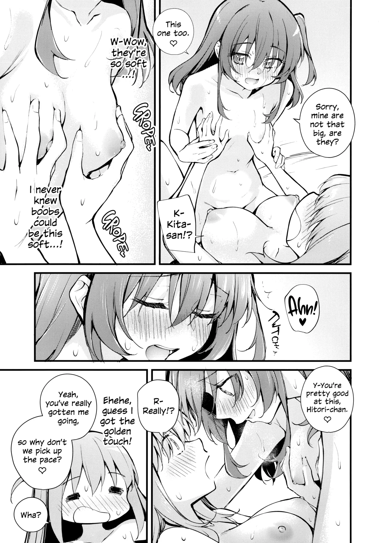 (Kessoku Rock! 10) [Kitaku Jikan (Kitaku)] Meguriai Tokyo ~Les Fuuzoku e Iku.~ | Tokyo Encounter: Visiting a Lesbian Brothel (Bocchi the Rock!) [English] page 20 featuring hitori gotou bocchi the rock parody - yuri kissing hentai manga - read online free