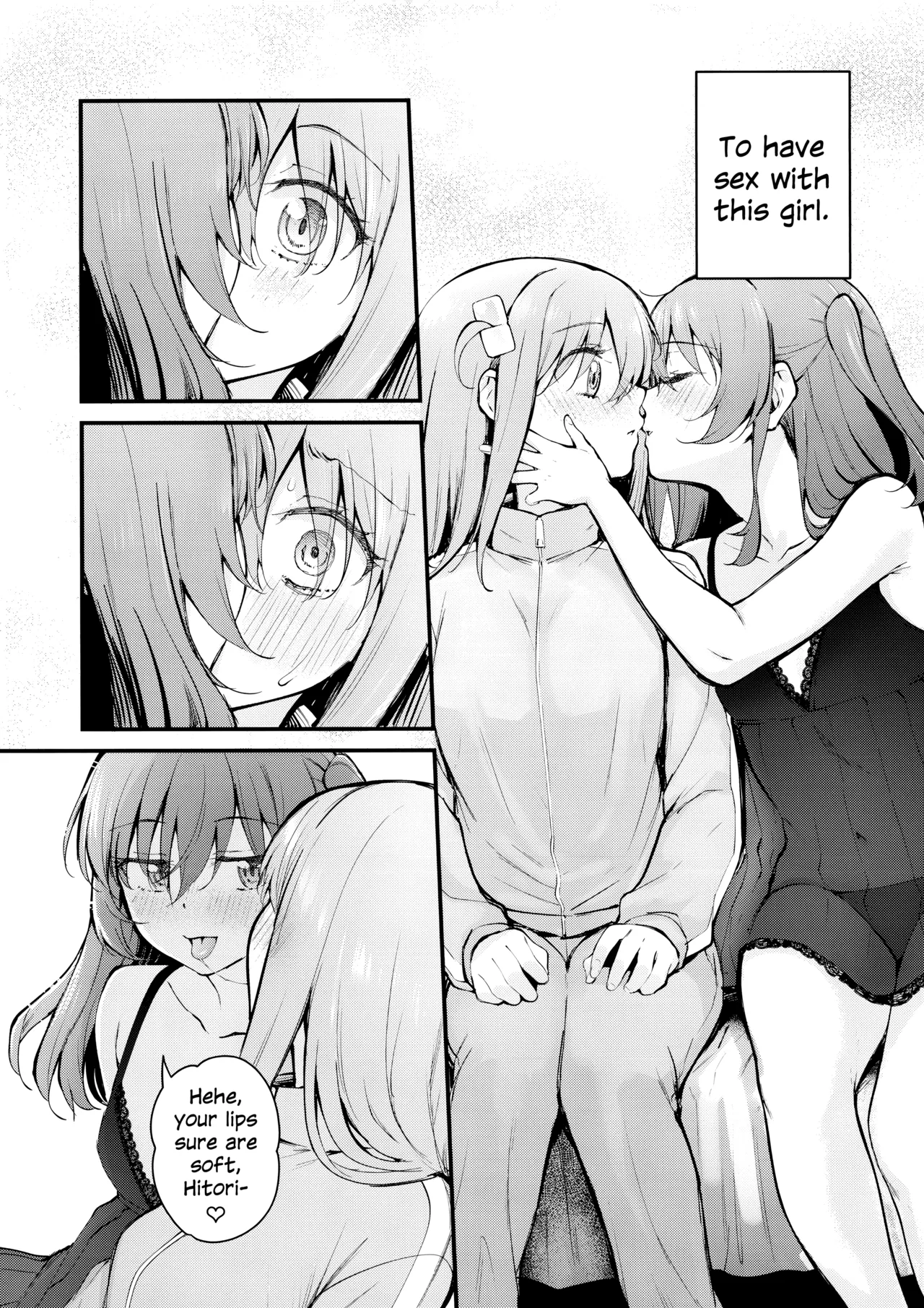 (Kessoku Rock! 10) [Kitaku Jikan (Kitaku)] Meguriai Tokyo ~Les Fuuzoku e Iku.~ | Tokyo Encounter: Visiting a Lesbian Brothel (Bocchi the Rock!) [English] page 9 featuring hitori gotou bocchi the rock parody - yuri kissing hentai manga - read online free