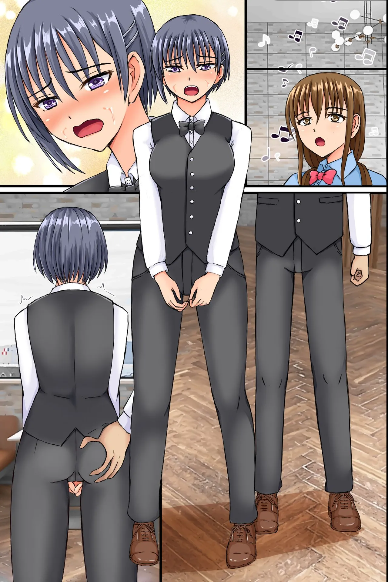 Shokuba ni Kyonyuu Tsuma-tachi ni Anji o Kakete Mitara Akkenaku Zenin Chinochishimashita. Ayatsuri Souchi de Okkanai Shokuba no Hitozuma Joushi mo Bitch na Nikuana ni Shichaou! page 69 original parody - full color group hentai manga - read online free