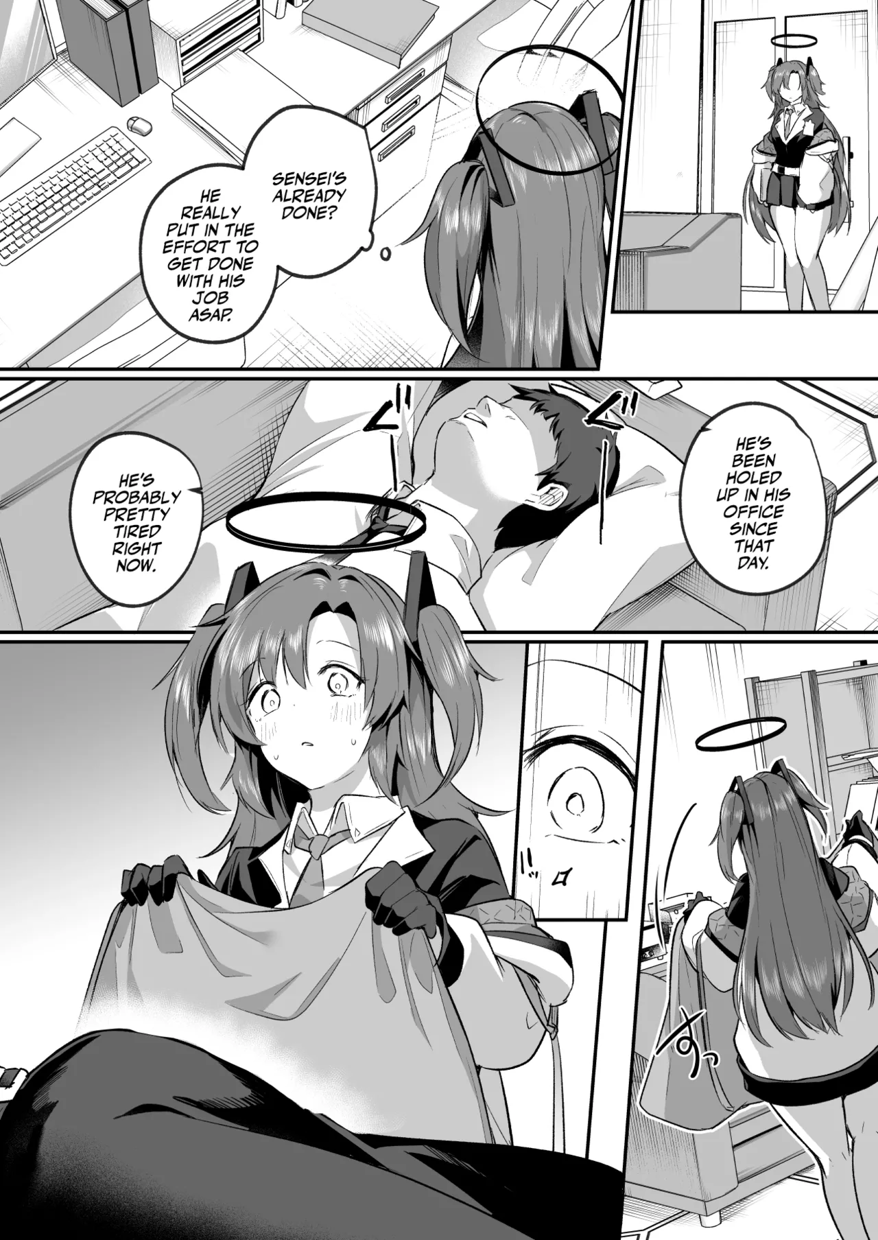 Muramura ga Osamaranai Yuuka wa Sensei o Osotte Shimaimashita - Mura Mura Yuuka Teacher Sexually Assault page 12 featuring sensei blue archive parody - sole female sole male hentai manga - read online free