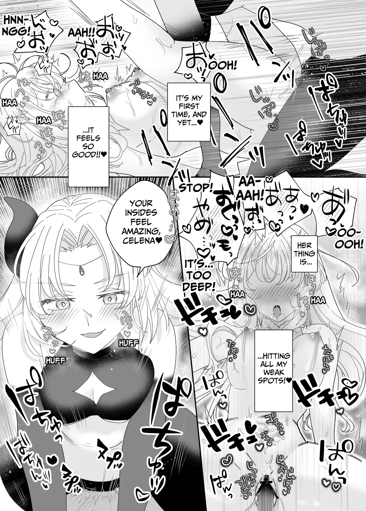 Tensei Cheat Seijo wa Les Inma ni Otosareru | Reincarnated Cheat Saintess Falls To A Lesbian Succubus page 38 original parody - nakadashi gloves hentai manga - read online free