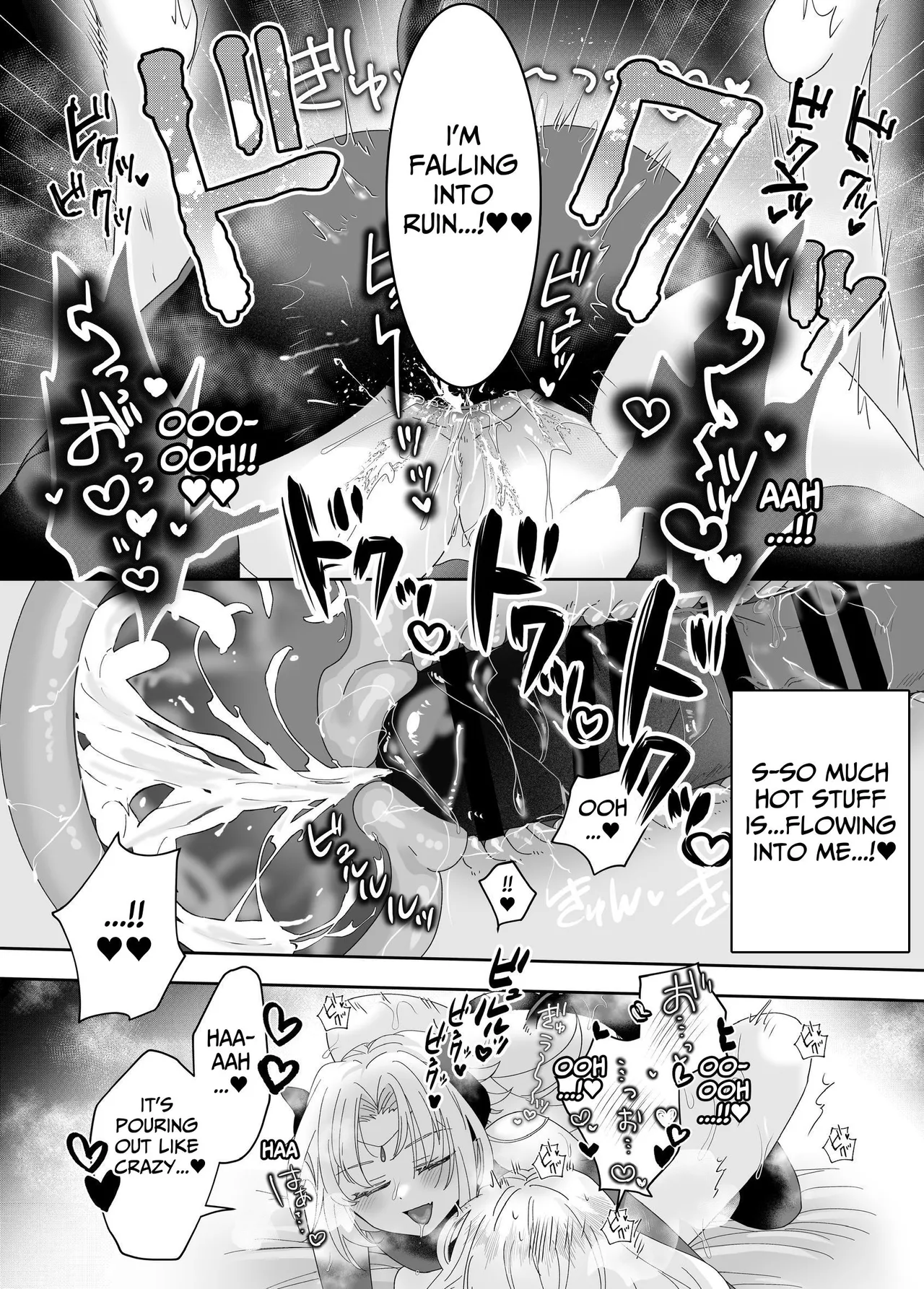 Tensei Cheat Seijo wa Les Inma ni Otosareru | Reincarnated Cheat Saintess Falls To A Lesbian Succubus page 46 original parody - squirting futanari hentai manga - read online free