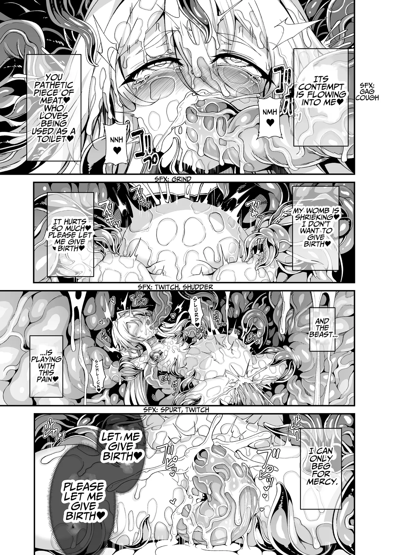 [I'm moralist (Yanagihara Mitsuki, InuSamrai, Hujinon)] Seirei Rougoku Llyeg ~Kikei Mamono to no Jii Koubi ni Tomonau Hametsu Ganbou~ | Llyeg in the Prison of Seminal Servitude ~Death Wish of Abominable and Masturbatory Sex~ [English] [grimalkin] page 28 original parody - masturbation nakadashi hentai manga - read online free