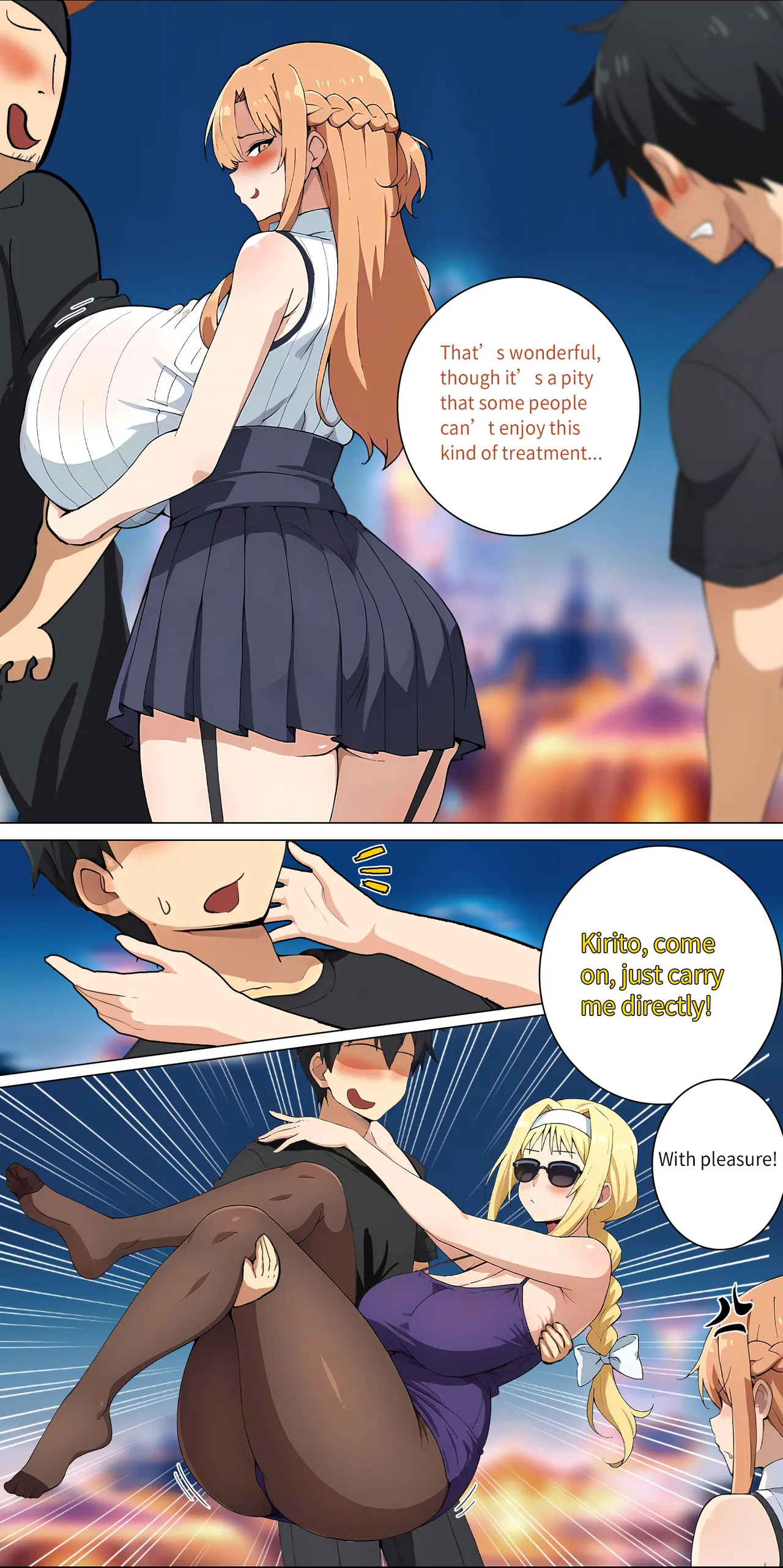 Asuna family 1-27 page 151 featuring ryoutarou tsuboi | klein sword art online parody - full color big breasts hentai manga - read online free
