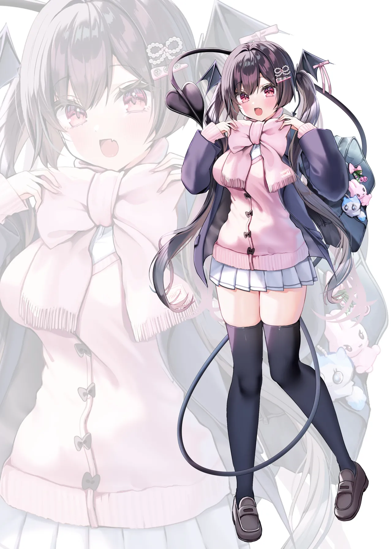 Koakuma-chan no Kougeki! 8 + Omake Hon page 29 original parody - kissing big breasts hentai manga - read online free