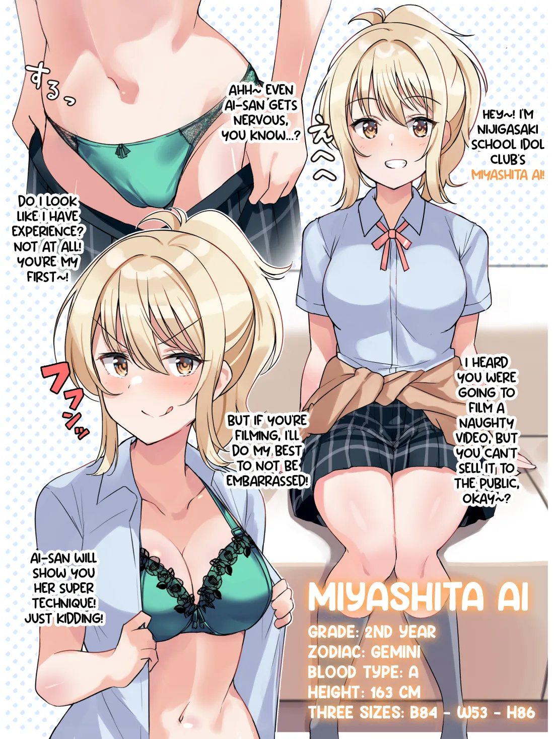 Nijigaku School Idol AV Satsuei Doukoukai page 14 featuring ayumu uehara love live nijigasaki high school idol club parody - group schoolgirl uniform hentai manga - read online free