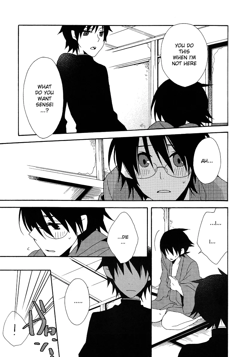 Hakanashigoto Wa Kanagoto page 13 featuring nozomu itoshiki sayonara zetsubou sensei parody - schoolboy uniform glasses hentai manga - read online free