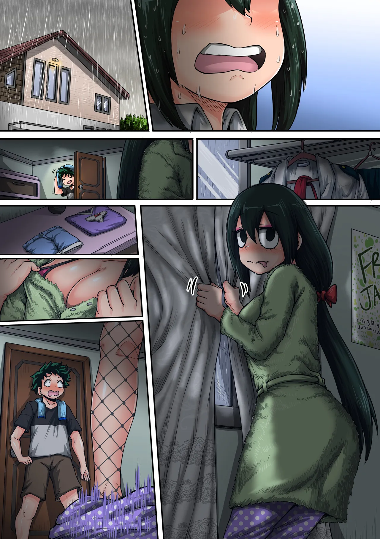 僕のハーレムアカデミア6話：梅雨編フルver. page 115 featuring tsuyu asui my hero academia parody - swimsuit group hentai manga - read online free