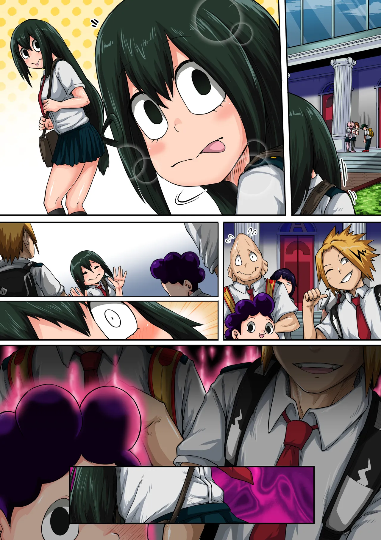 僕のハーレムアカデミア6話：梅雨編フルver. page 88 featuring tsuyu asui my hero academia parody - sole male full color hentai manga - read online free