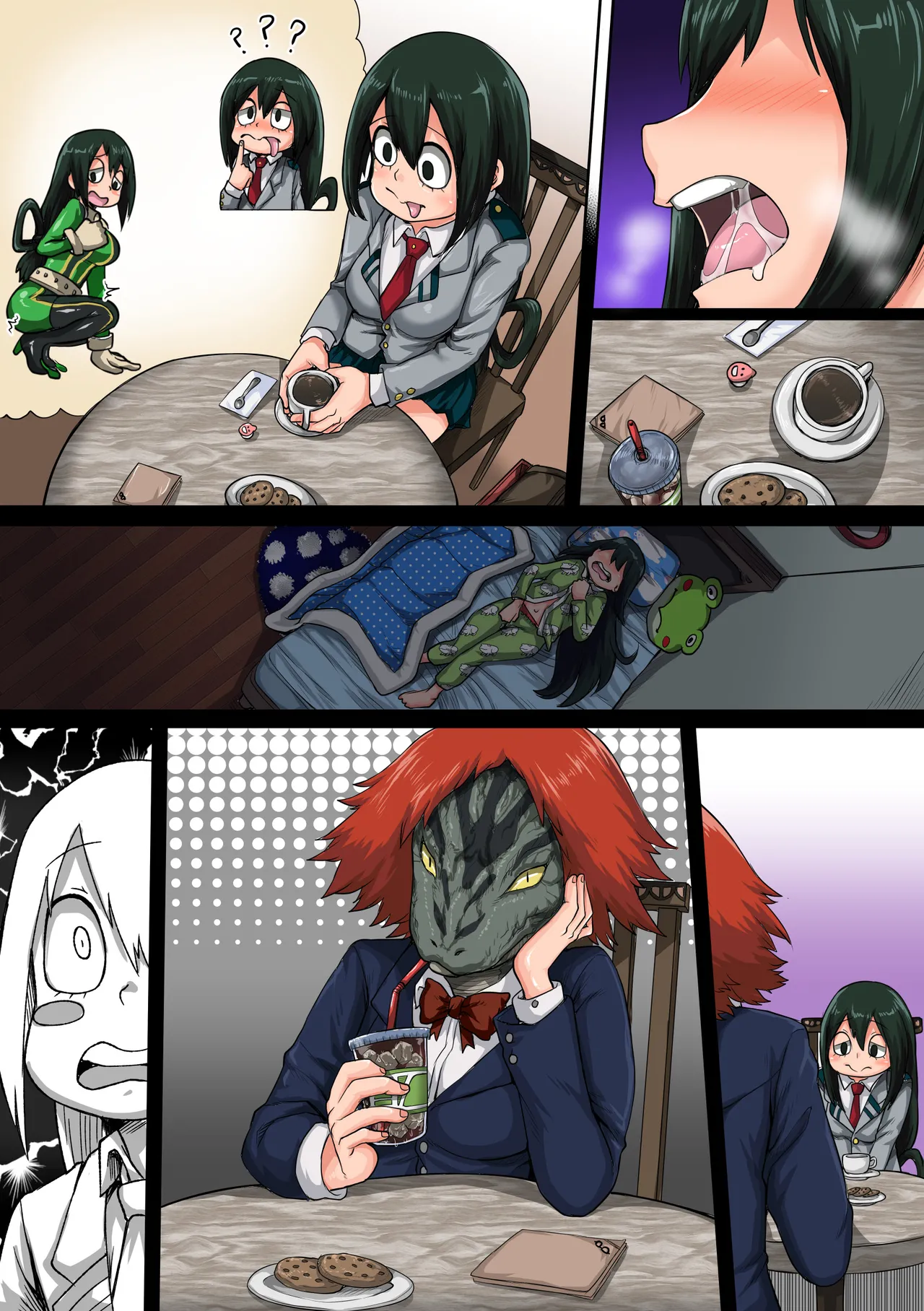 僕のハーレムアカデミア6話：梅雨編フルver. page 90 featuring tsuyu asui my hero academia parody - sole male full color hentai manga - read online free