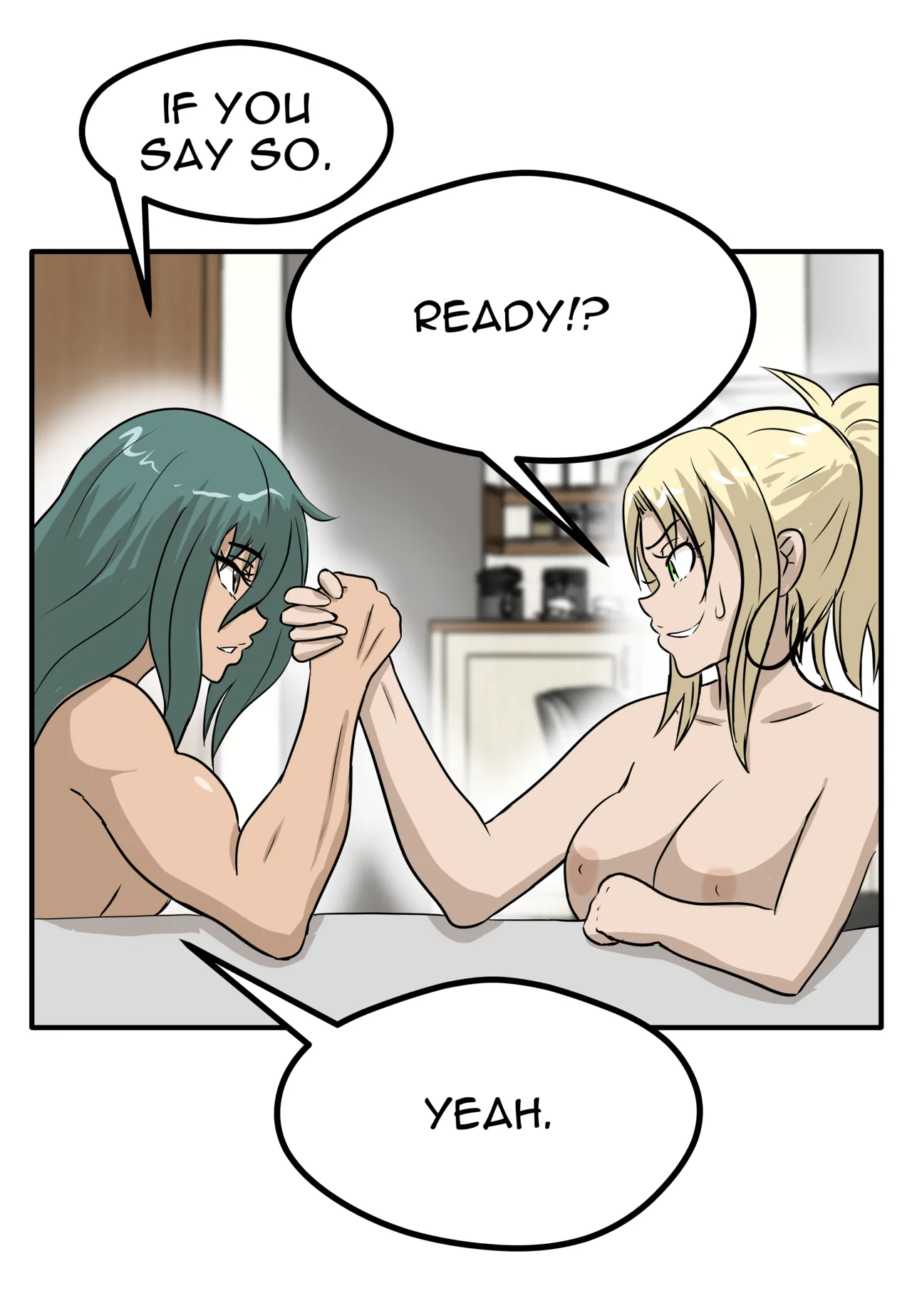 Alex and Danny's Weight Training Mishap! FINAL page 125 original parody - yuri kissing hentai manga - read online free