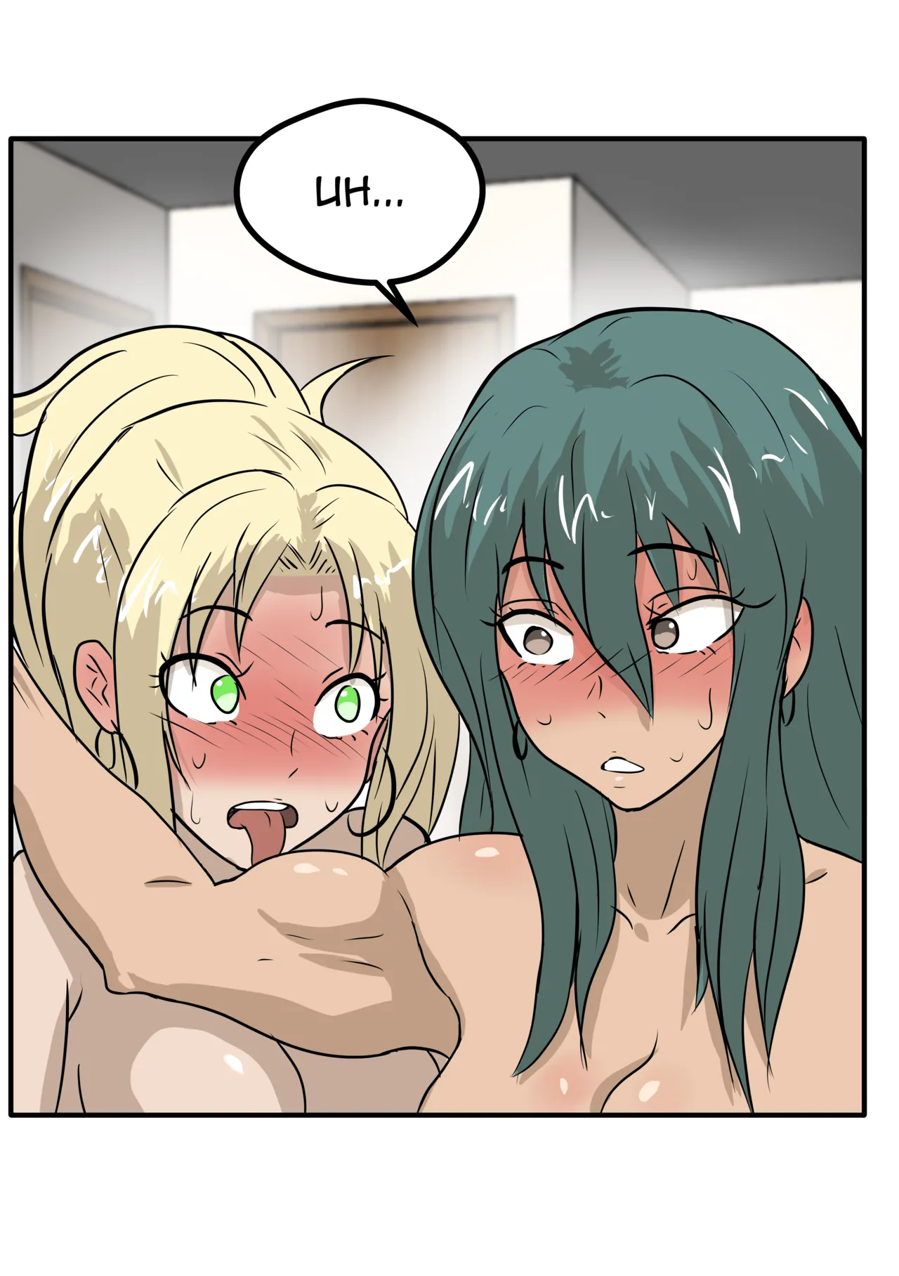 Alex and Danny's Weight Training Mishap! FINAL page 146 original parody - yuri kissing hentai manga - read online free