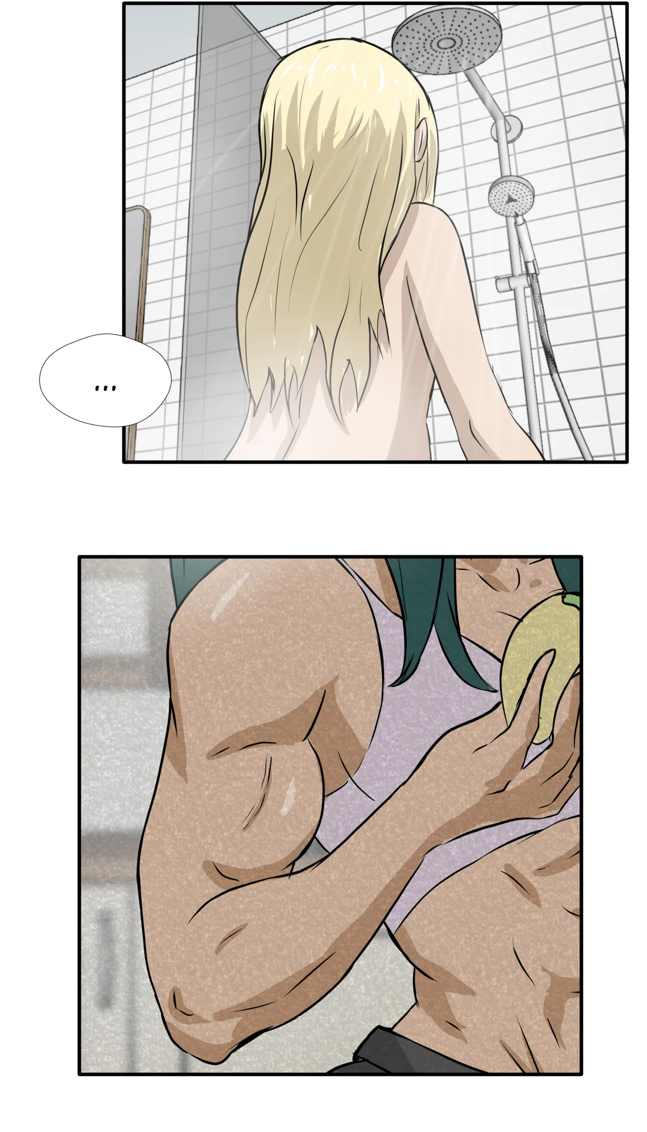 Alex and Danny's Weight Training Mishap! FINAL page 32 original parody - yuri kissing hentai manga - read online free