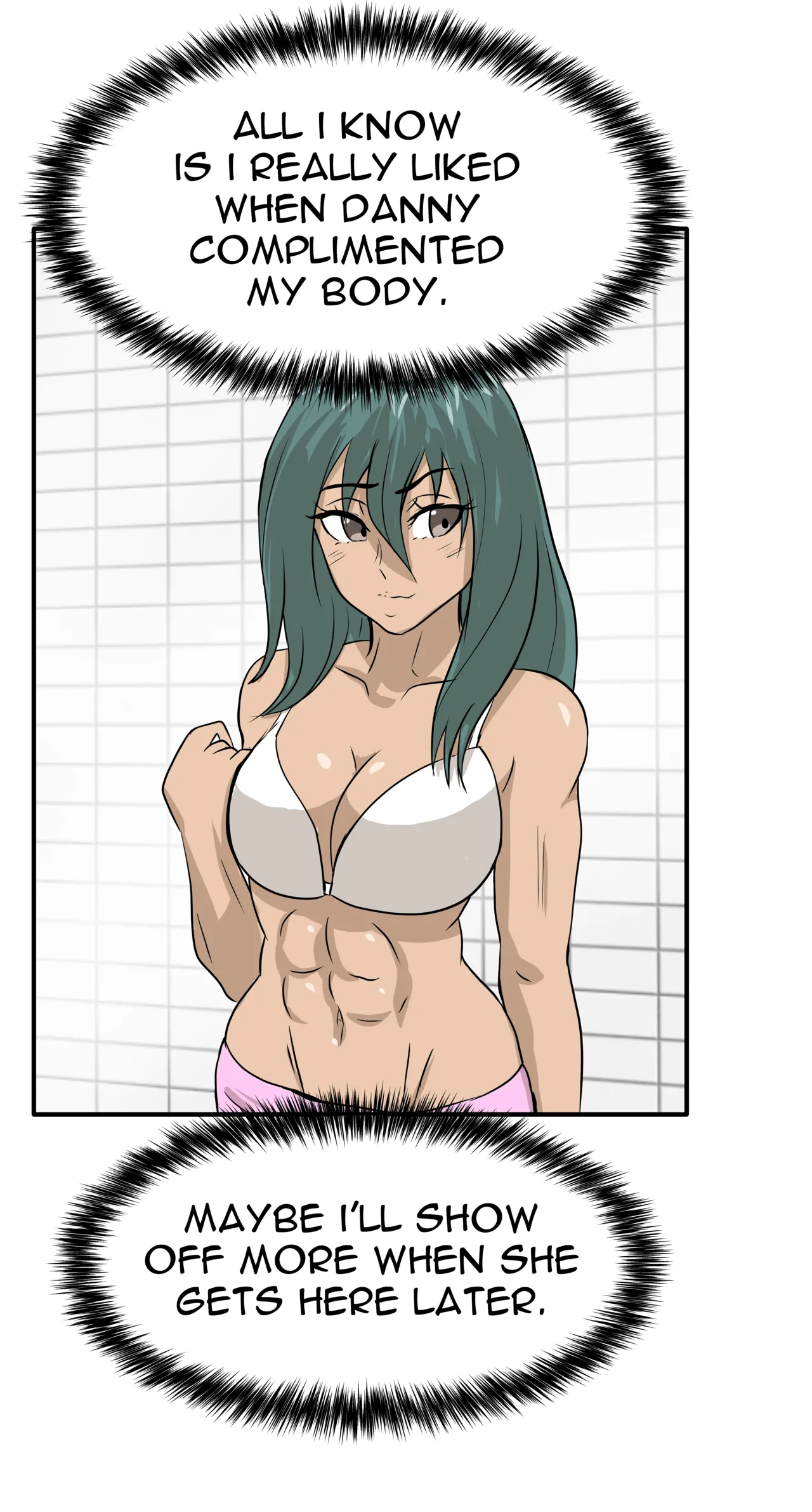 Alex and Danny's Weight Training Mishap! FINAL page 55 original parody - kissing females only hentai manga - read online free