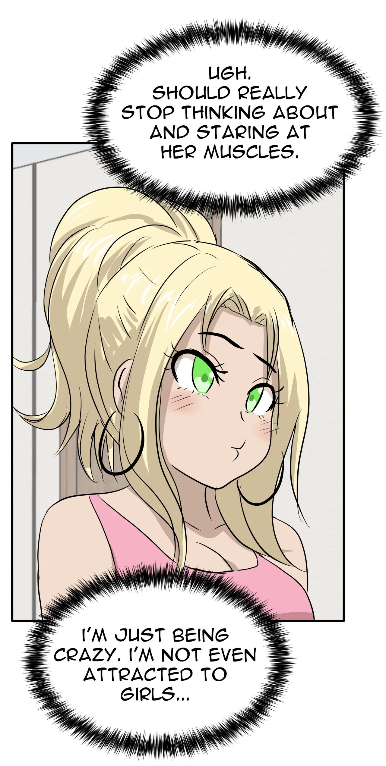 Alex and Danny's Weight Training Mishap! FINAL page 58 original parody - yuri kissing hentai manga - read online free