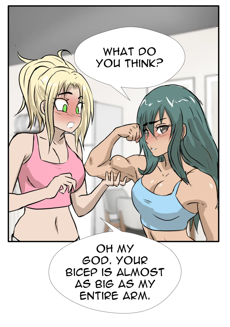 Alex and Danny's Weight Training Mishap! FINAL page 68 original parody - yuri kissing hentai manga - read online free