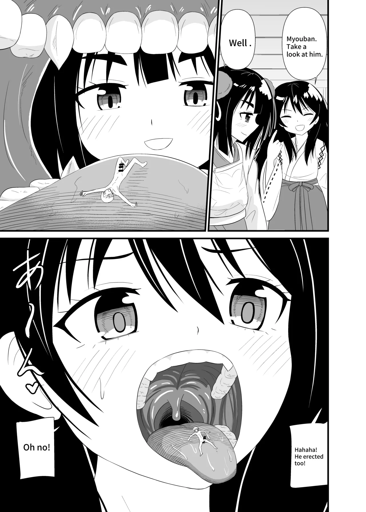 Megami-sama no Kounai Play | Oralvored by goddess. page 10 original parody - shrinking group hentai manga - read online free